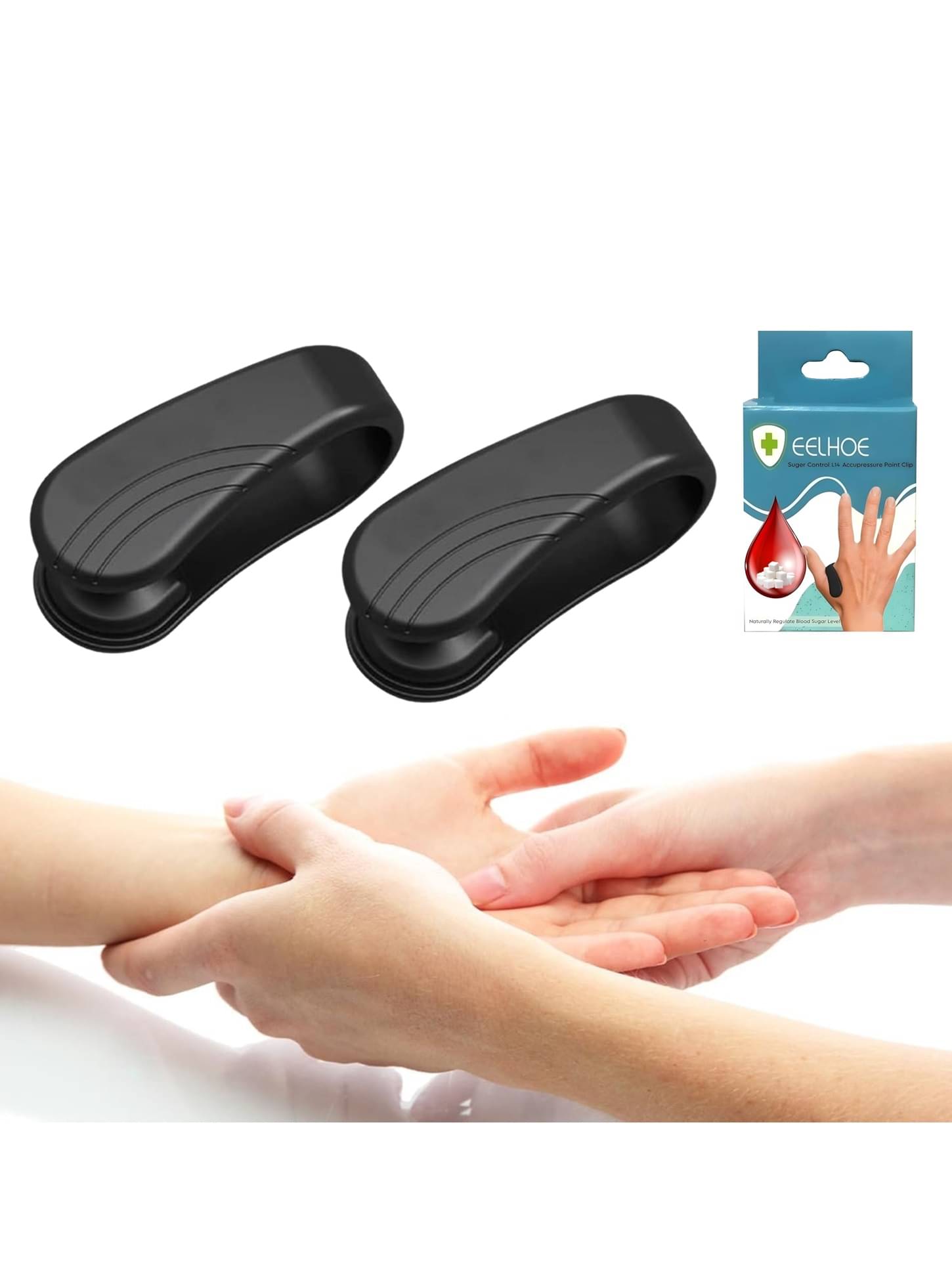     			SIBZ Sugar Control Acupressure Clip All Purpose Cleaner Block Headache, Migraine & Tension Relief Finger Clip 120 g