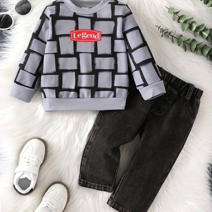     			SRP Pack of 1 Boys Cotton T-Shirt & Pants Set ( Grey Melange )