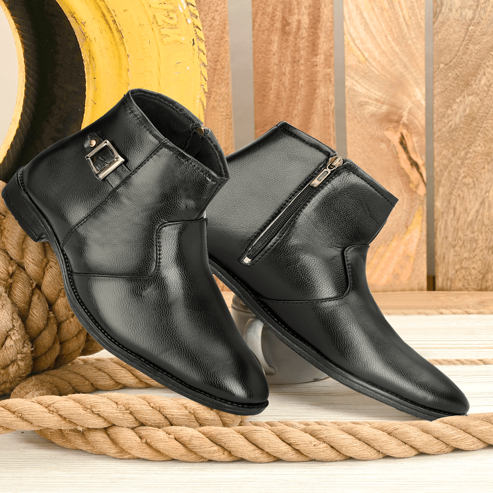 STALAG Black Men's Formal Boots     			STALAG Black Men's Formal Boots