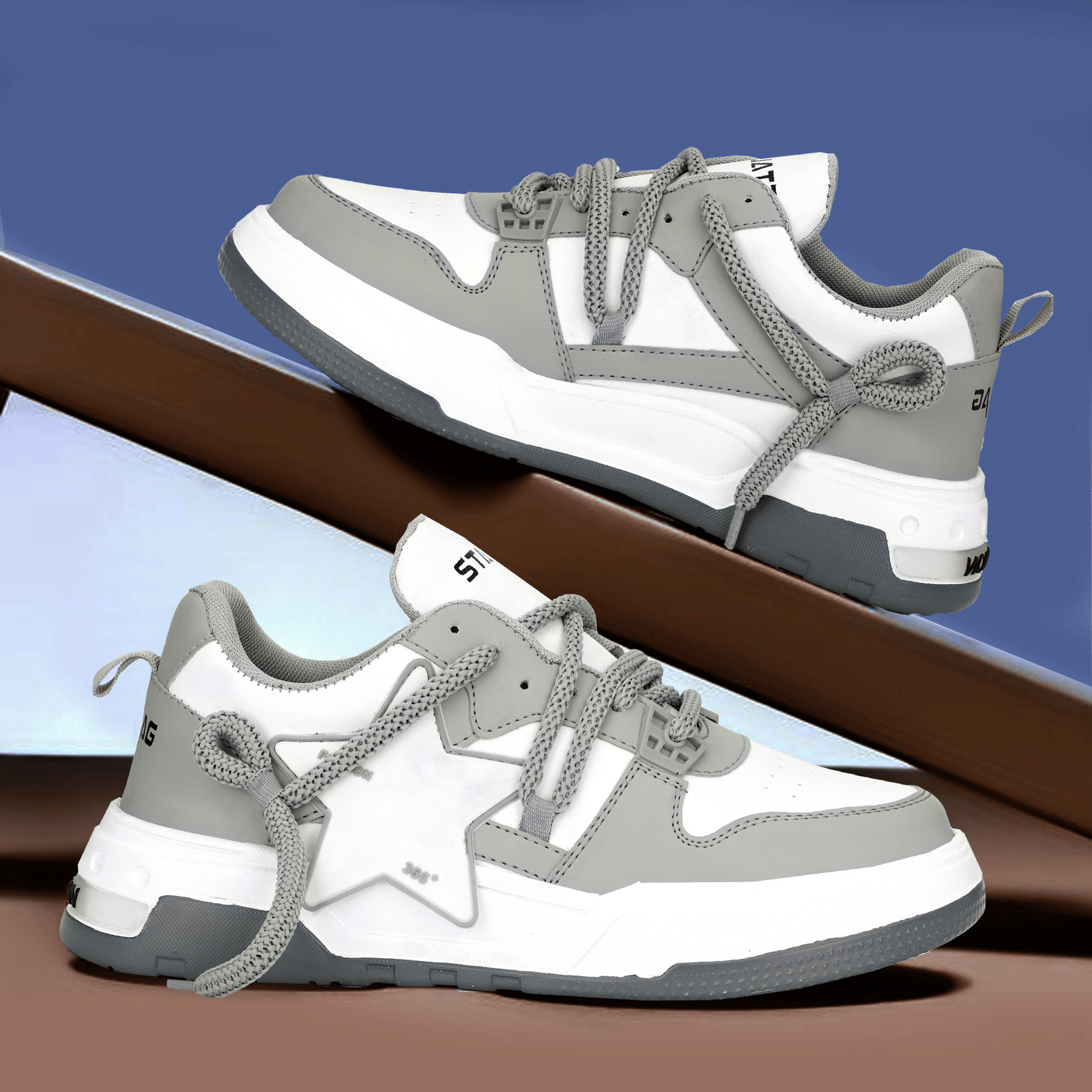 STALAG premium Sneakers For Men Grey Men's Outdoor Shoes     			STALAG premium Sneakers For Men Grey Men's Outdoor Shoes