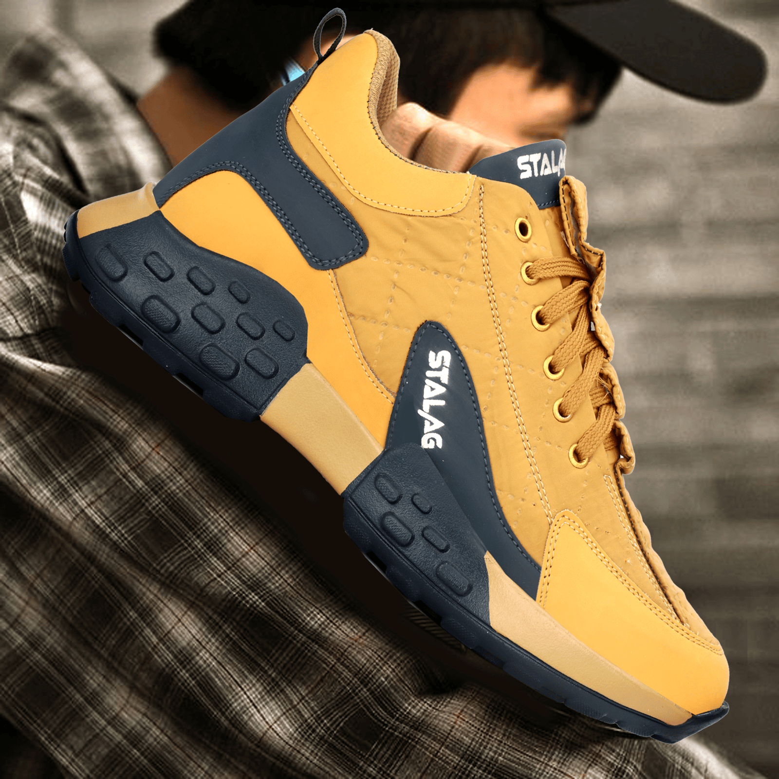 STALAG quality Sneakers For Men Tan Men's Outdoor Shoes STALAG quality Sneakers For Men Tan Men's Outdoor Shoes