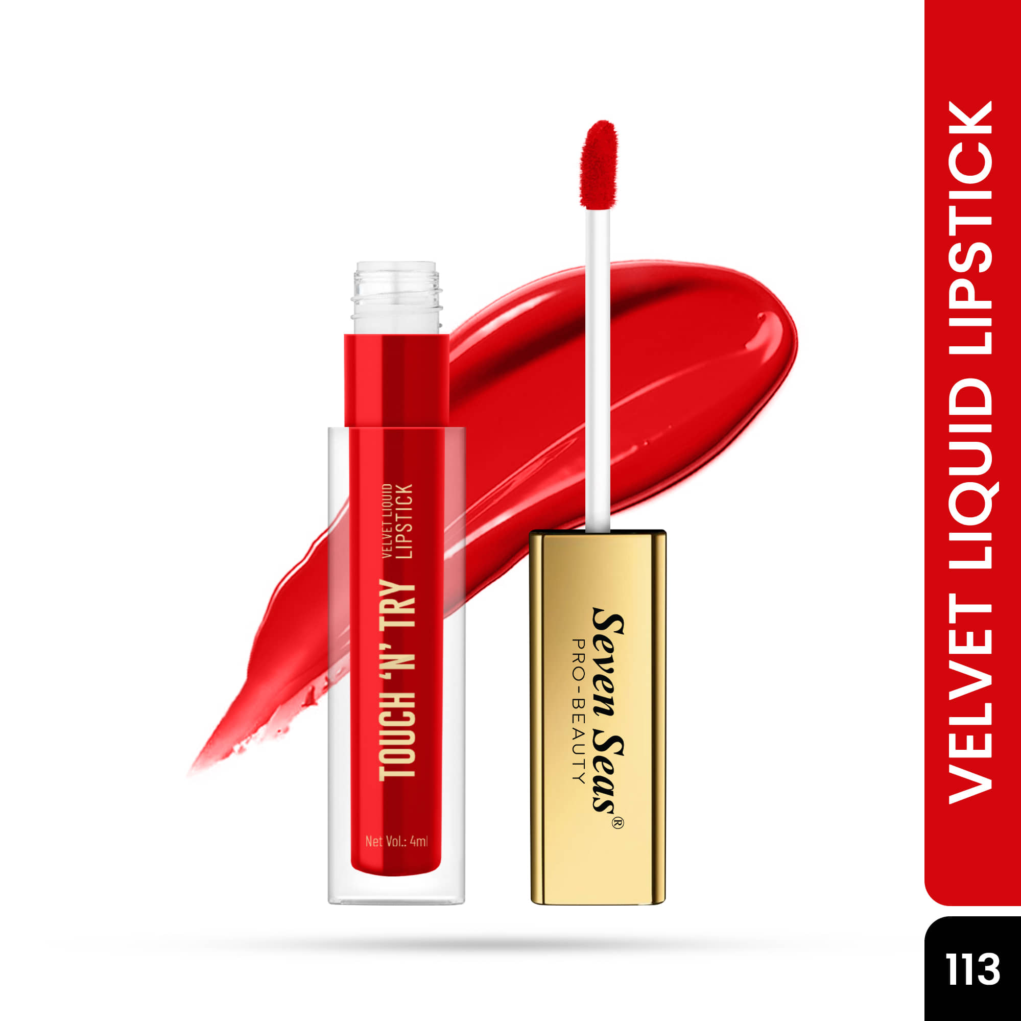 Seven Seas Longwear Raspberry Pink Matte Finish Lipstick, 4ml