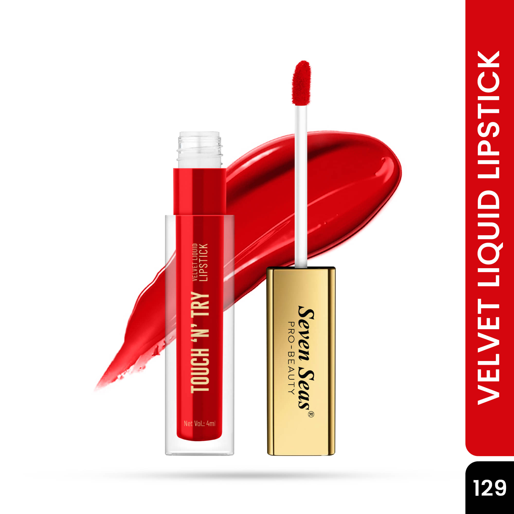 Seven Seas Longwear Raspberry Pink Matte Finish Lipstick, 4ml