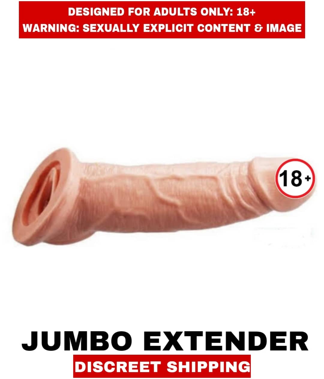 Sexual Wellness Men's Sex Toys Jumbo Extenders Pure Silicon Perfect Orgasm Penis Enlargement Extenders For Men