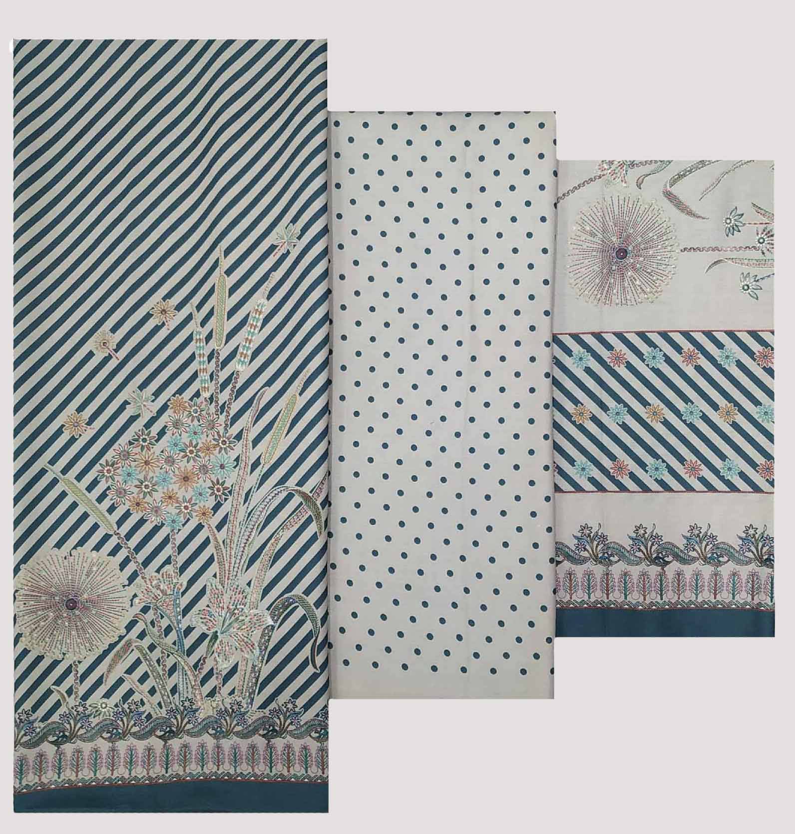     			Soul Essence Unstitched Woollen Printed Dress Material - Blue ( Pack of 1 )