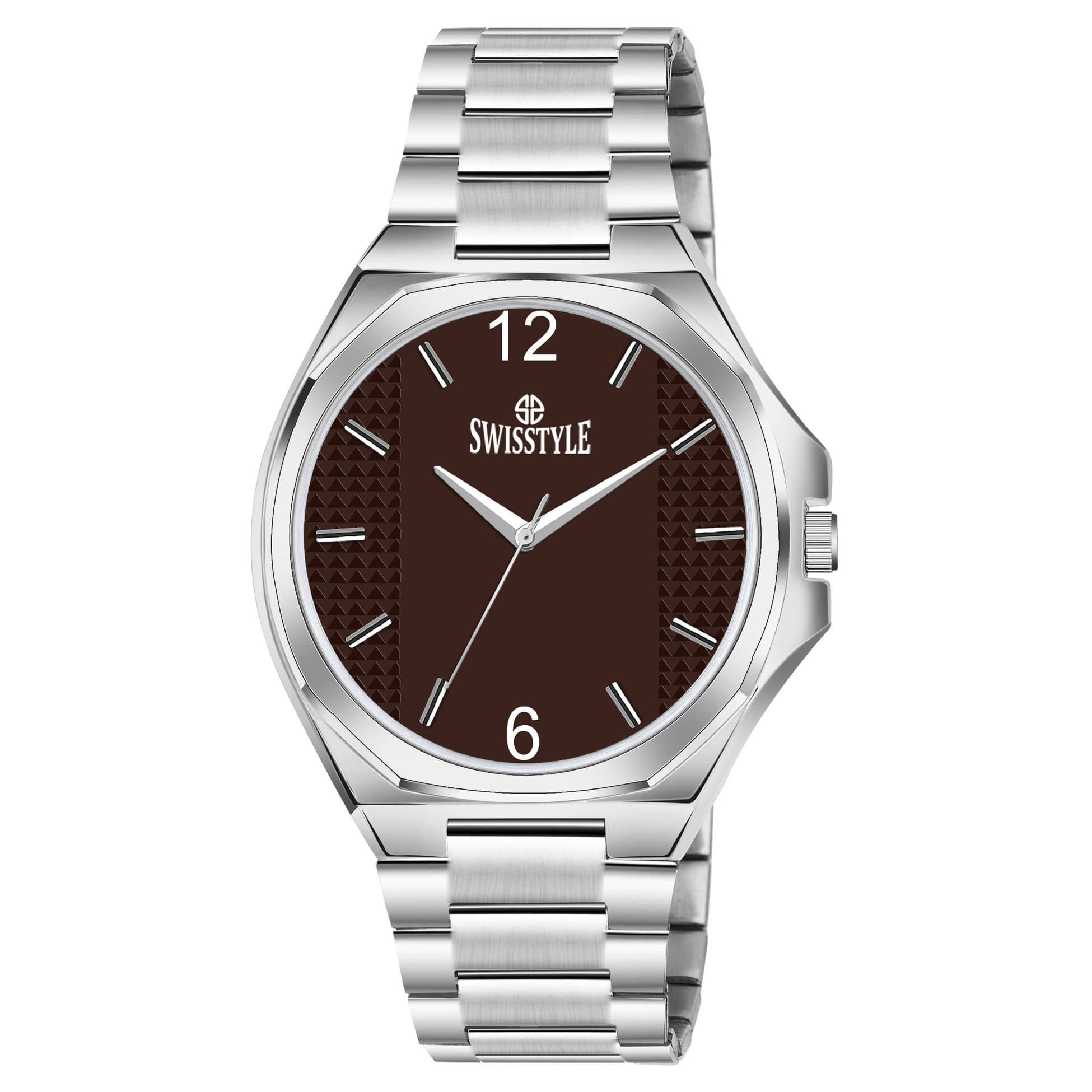     			Swisstyle Silver Stainless Steel Analog Men's Watch