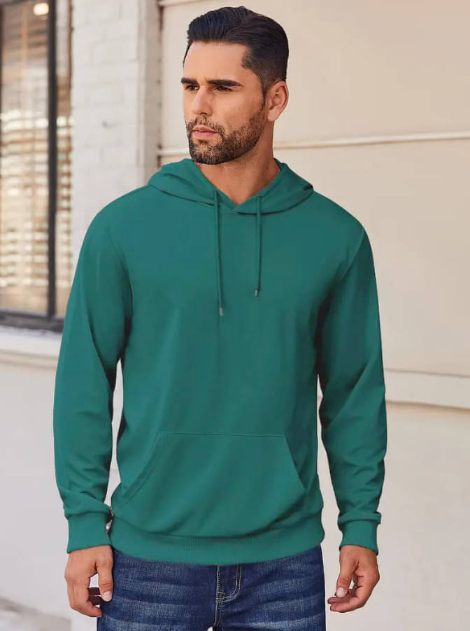 Try This Cotton Blend Hooded Men's Sweatshirt - Green ( Pack of 1 ) Try This Cotton Blend Hooded Men's Sweatshirt - Green ( Pack of 1 )