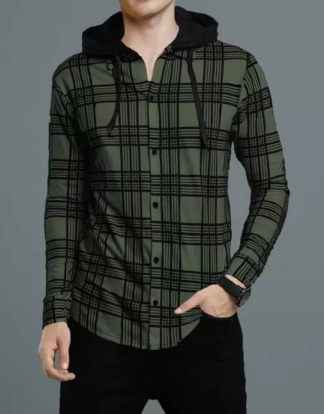 Try This Cotton Blend Regular Fit Checks Full Sleeves Men's Casual Shirt - Green ( Pack of 1 ) Try This Cotton Blend Regular Fit Checks Full Sleeves Men's Casual Shirt - Green ( Pack of 1 )