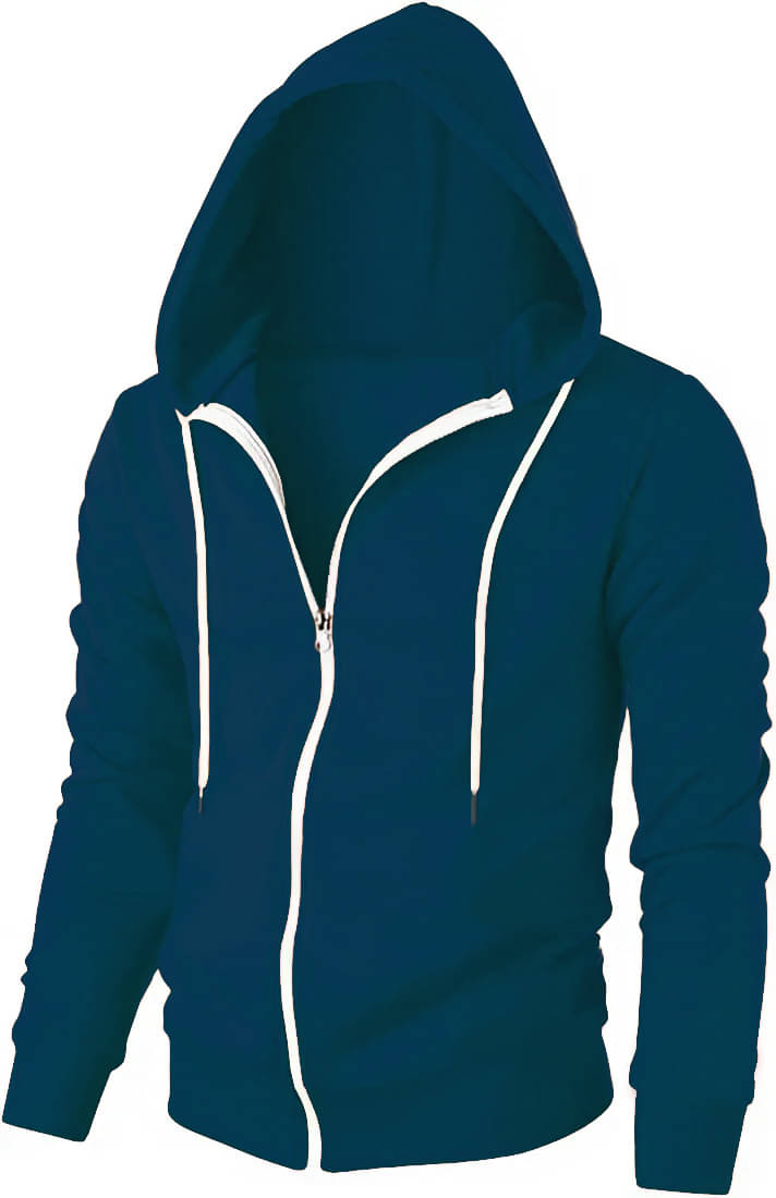 Try This Cotton Blend Slim Fit Solid Full Sleeves Men's Hooded T-Shirt - Blue ( Pack of 1 ) Try This Cotton Blend Slim Fit Solid Full Sleeves Men's Hooded T-Shirt - Blue ( Pack of 1 )