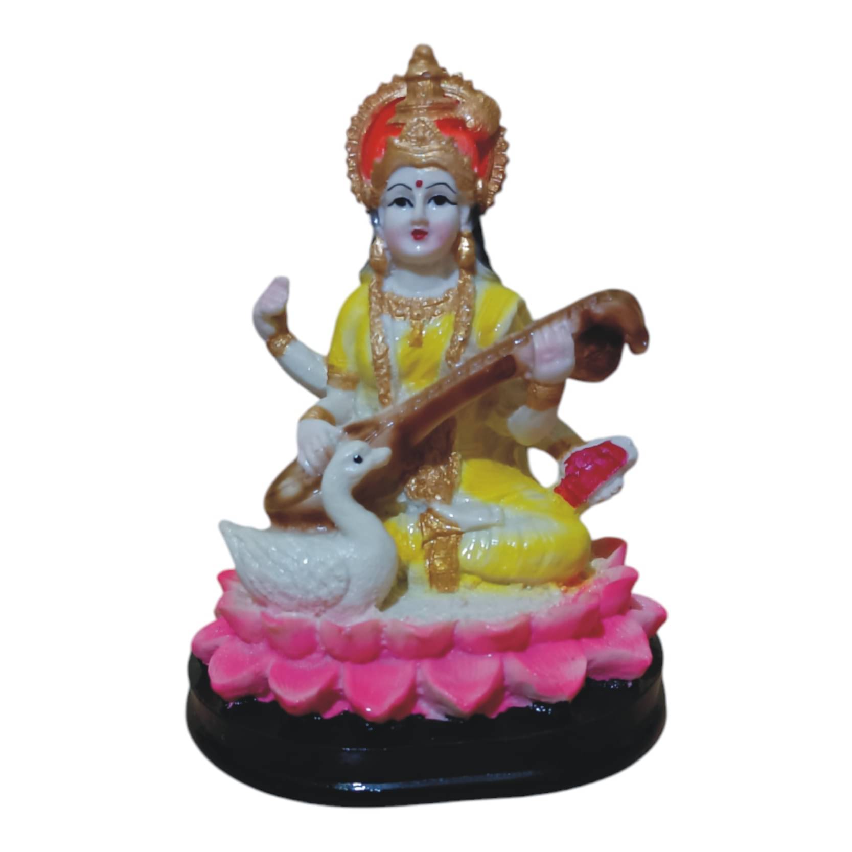     			WINSOME COLLECTION Polyresin Goddess Saraswati Idol ( 14 cm )