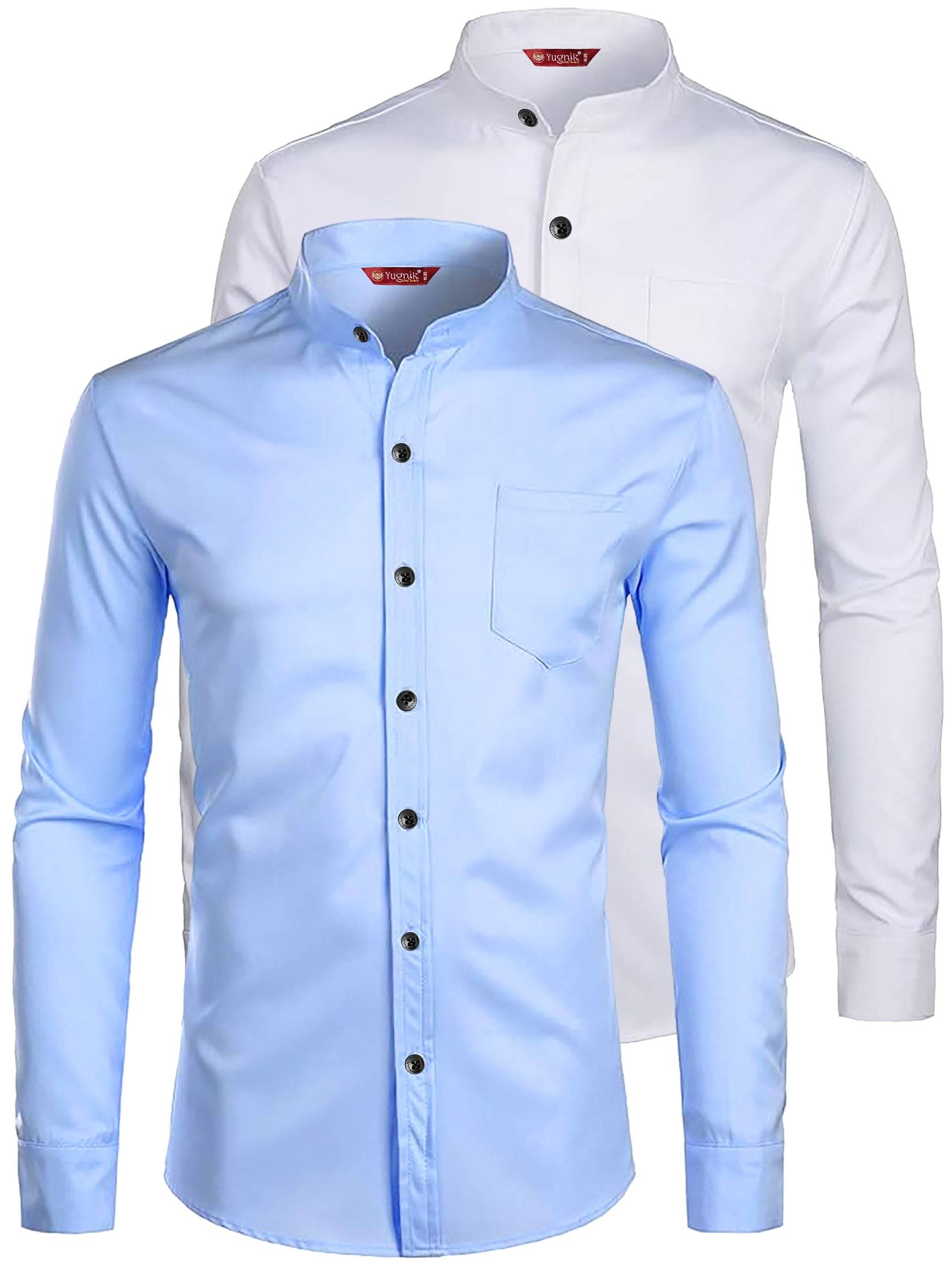     			Yugnik Cotton Blend Slim Fit Full Sleeves Men's Formal Shirt - Lime Green ( Pack of 2 )