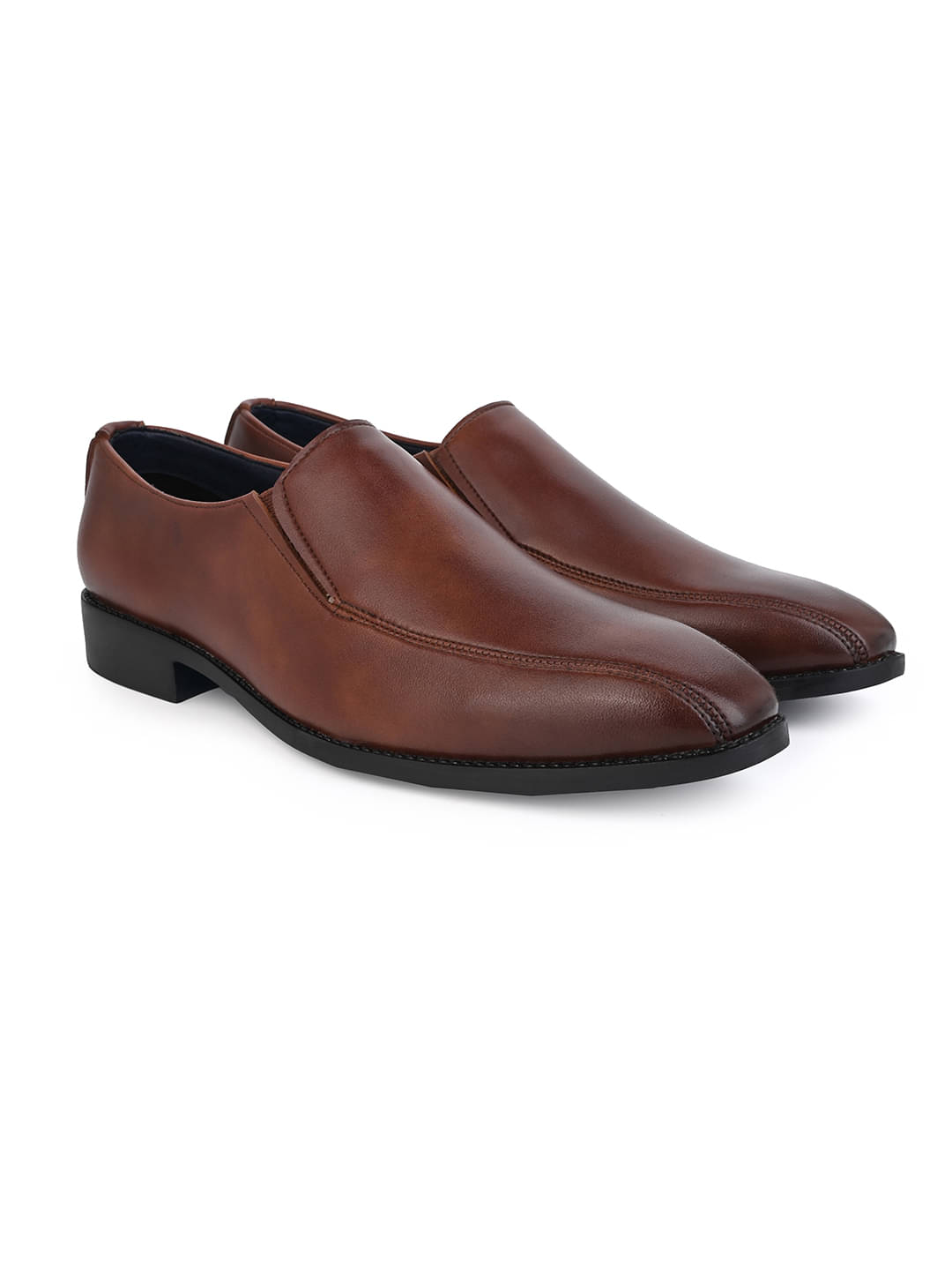 lues carlton Tan Men's Slip On Formal Shoes lues carlton Tan Men's Slip On Formal Shoes