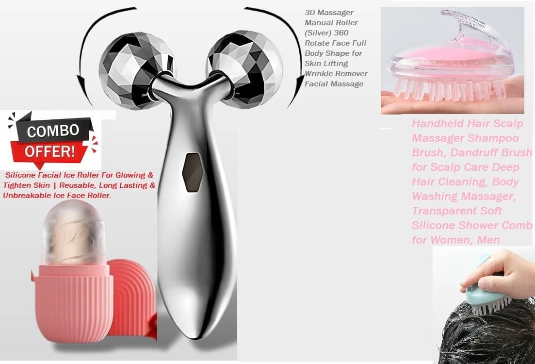     			purple dust 3D+Scalp Massager+Ice Roller Combo