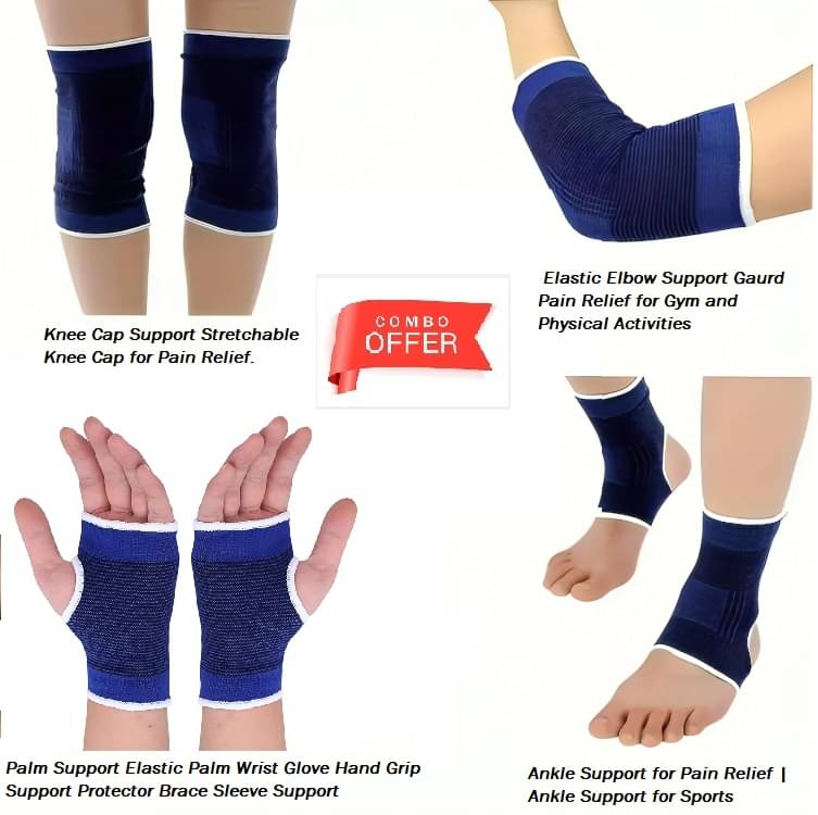     			purple dust Support Combo Pack Elbow Protection Free Size