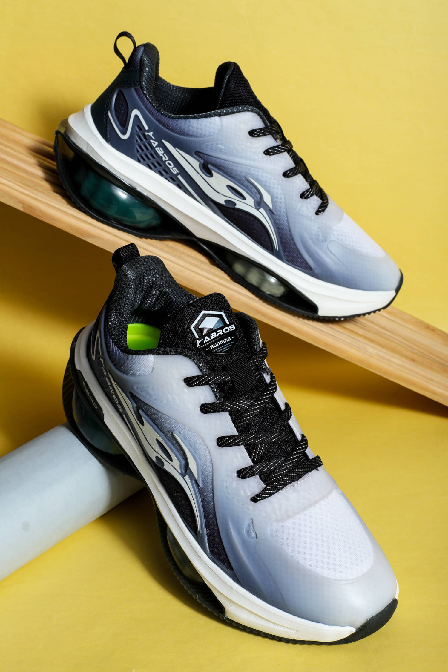     			Abros VULCAN Off White Men's Sports Running Shoes