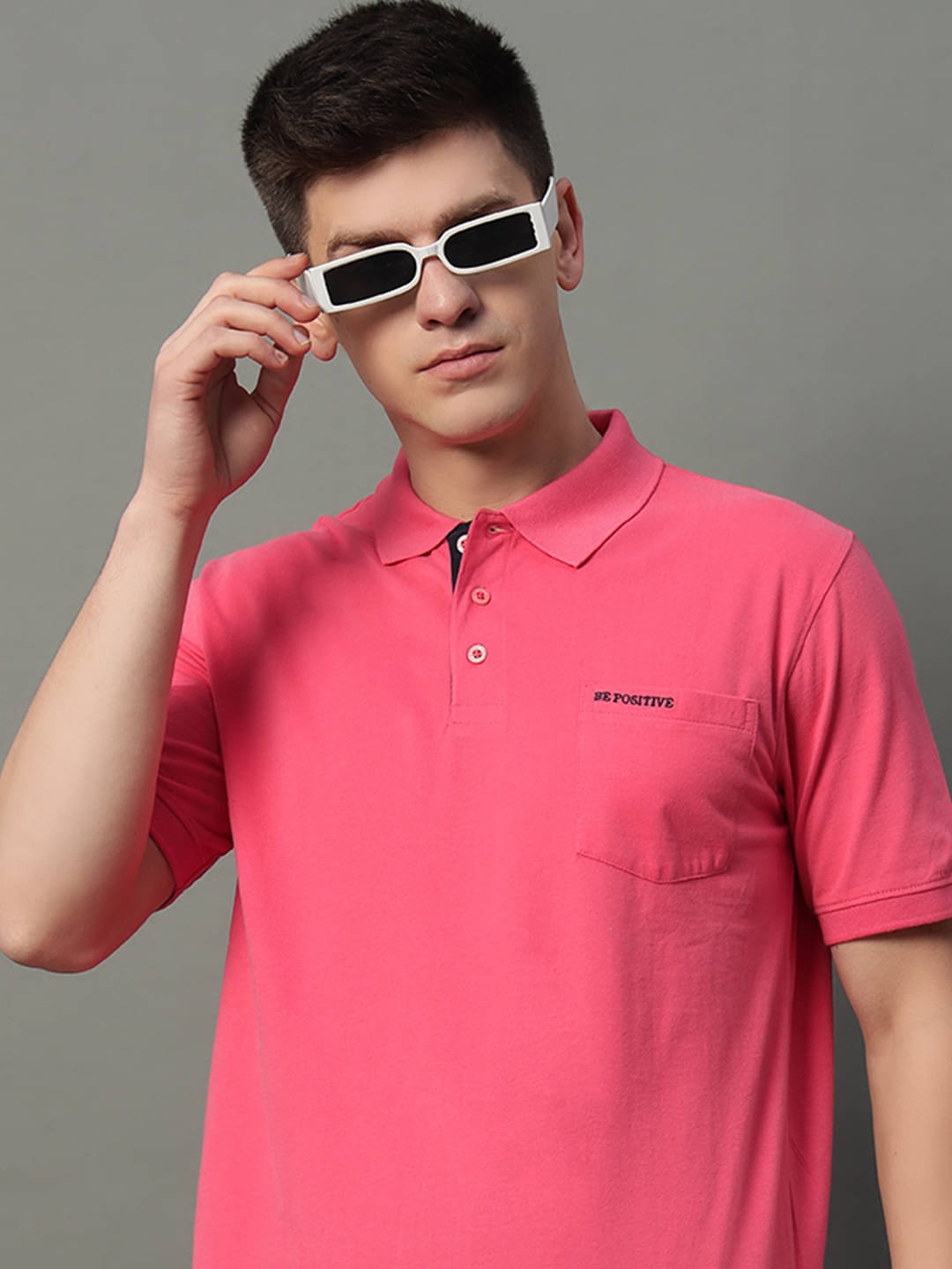 GET GOLF Pack of 1 Cotton Blend Regular Fit Solid Half Sleeves Men's Polo T Shirt ( Pink ) GET GOLF Pack of 1 Cotton Blend Regular Fit Solid Half Sleeves Men's Polo T Shirt ( Pink )