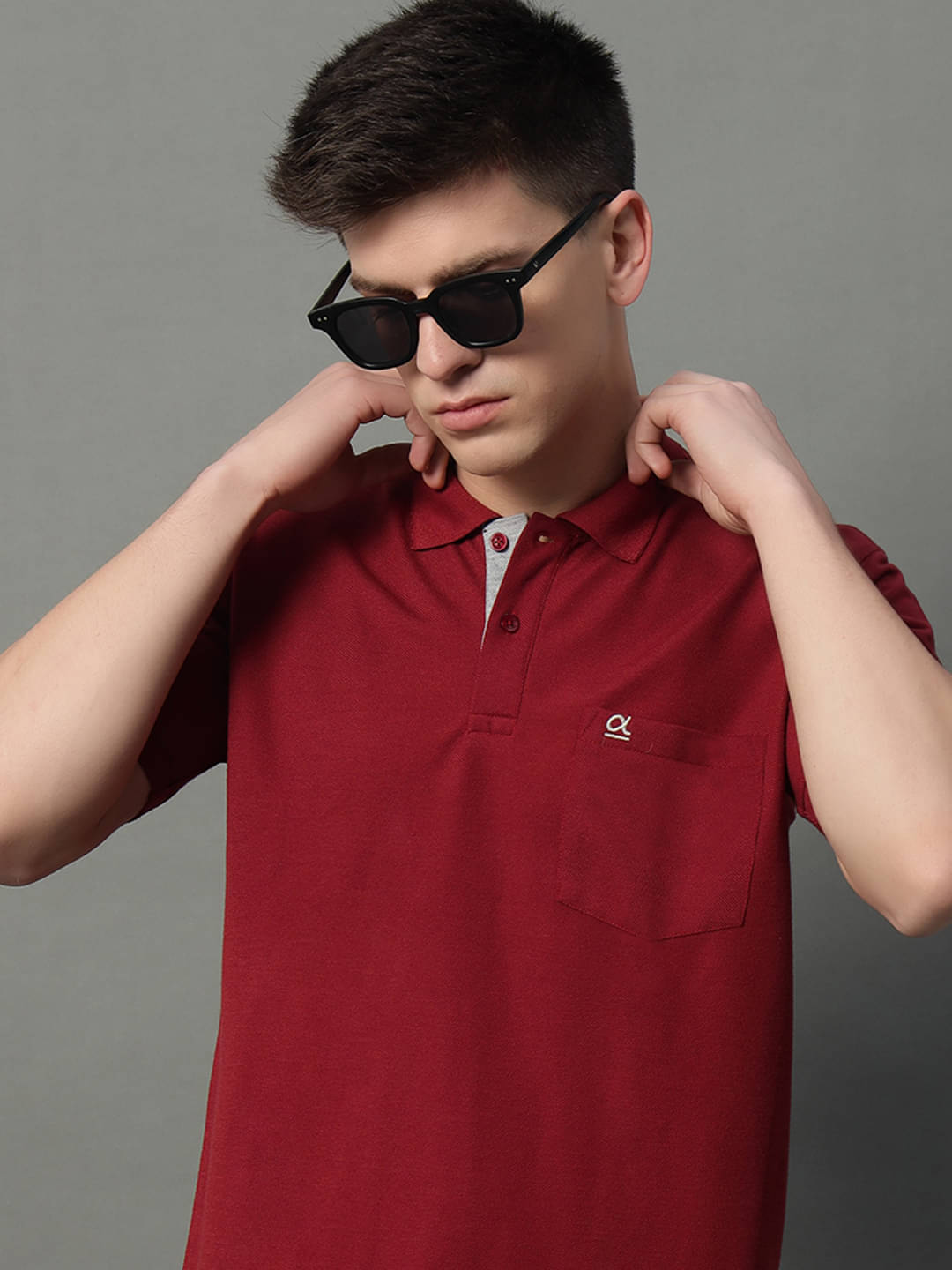 GET GOLF Pack of 1 Cotton Blend Regular Fit Solid Half Sleeves Men's Polo T Shirt ( Maroon ) GET GOLF Pack of 1 Cotton Blend Regular Fit Solid Half Sleeves Men's Polo T Shirt ( Maroon )