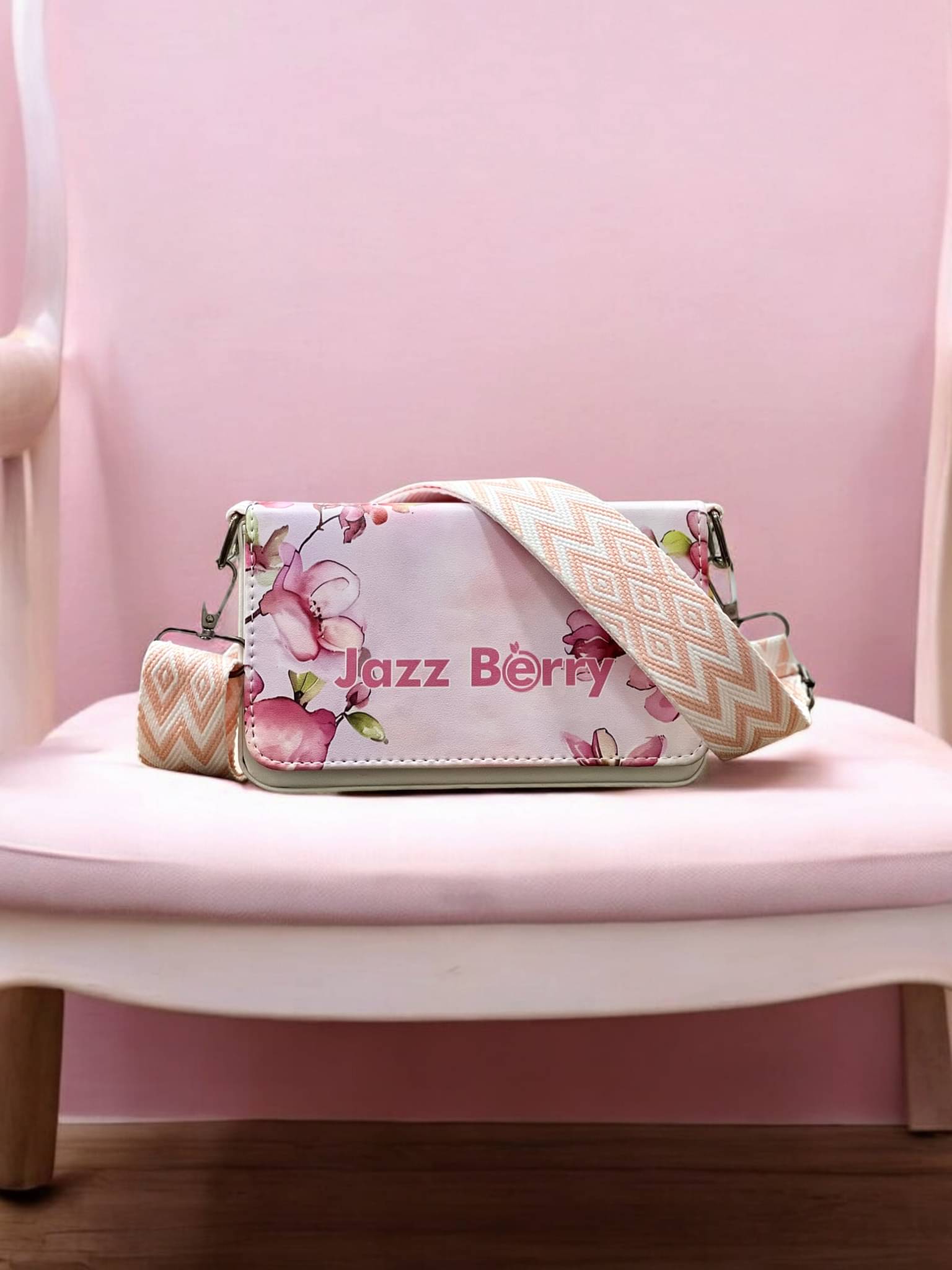     			Jazzberry Sling Bag PU Set of 1 ( Pink )