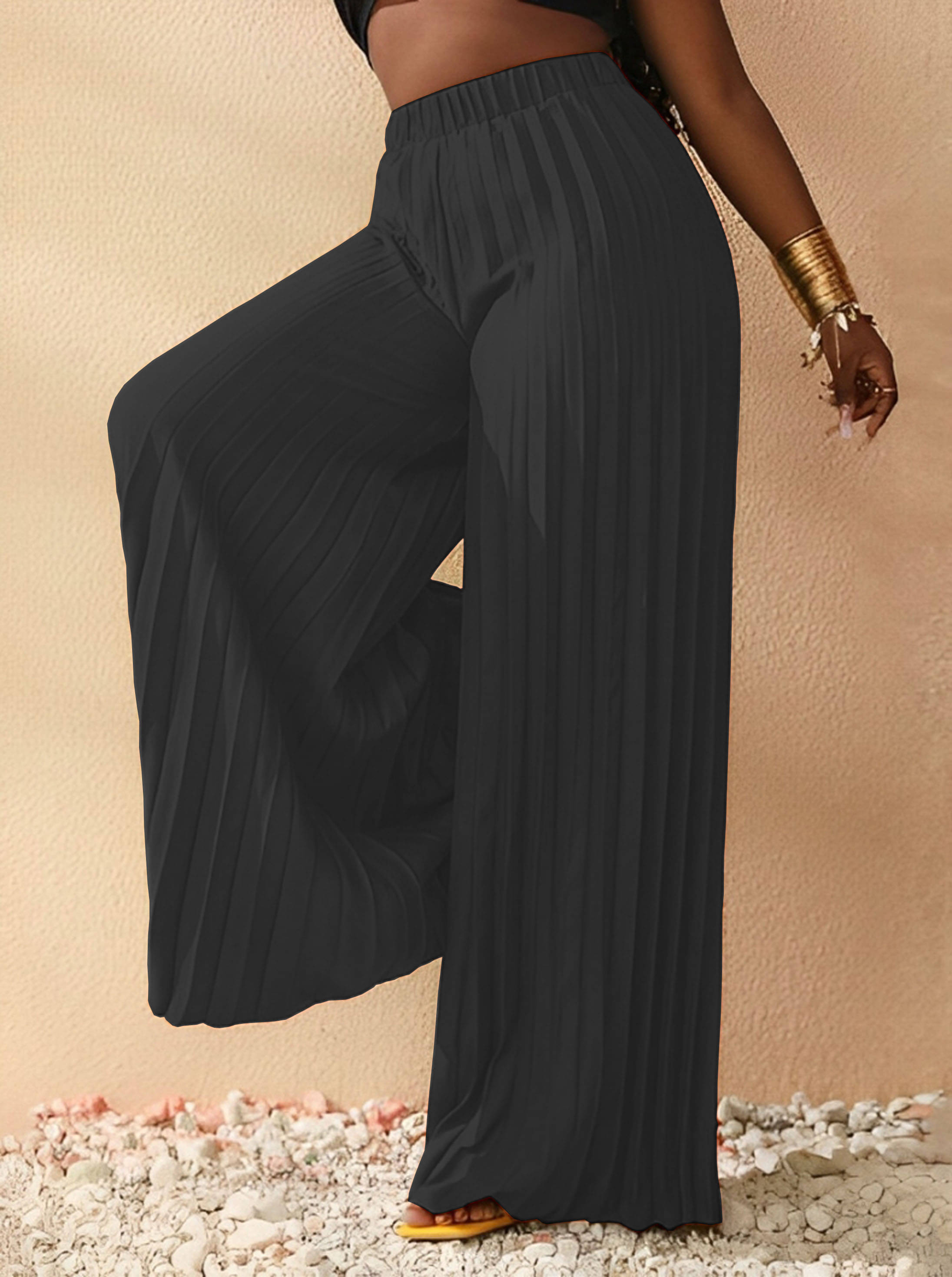 Lecowar Pack of 1 Polyester Straight Women's Palazzos ( Grey ) Lecowar Pack of 1 Polyester Straight Women's Palazzos ( Grey )