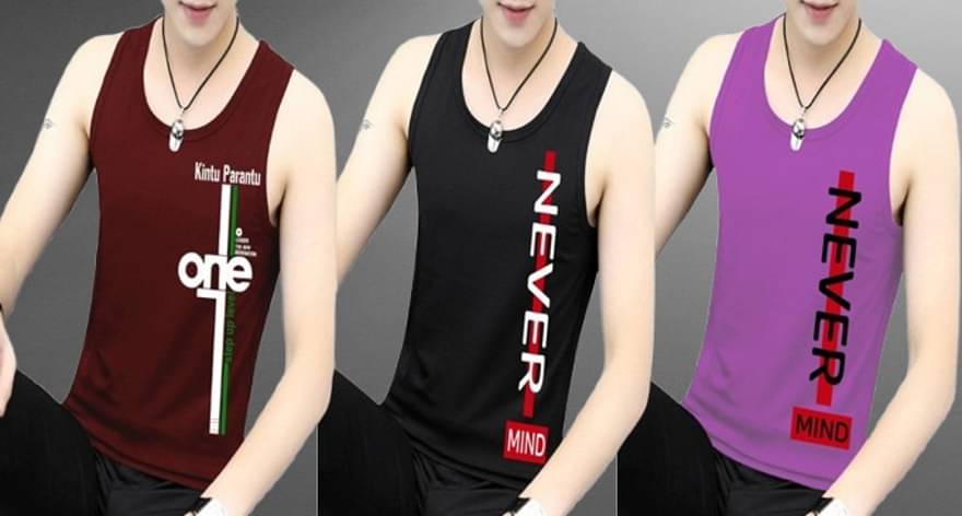     			Lecowar Pack of 3 Polyester Gym Vest For Men ( Multicolor7 )