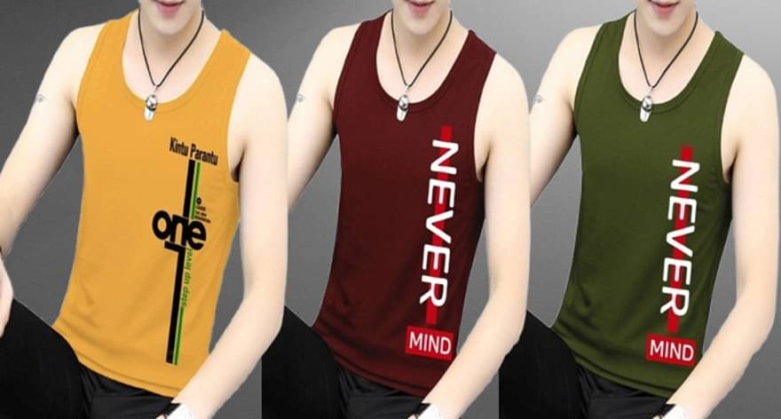     			Lecowar Pack of 3 Polyester Gym Vest For Men ( Multicolor11 )