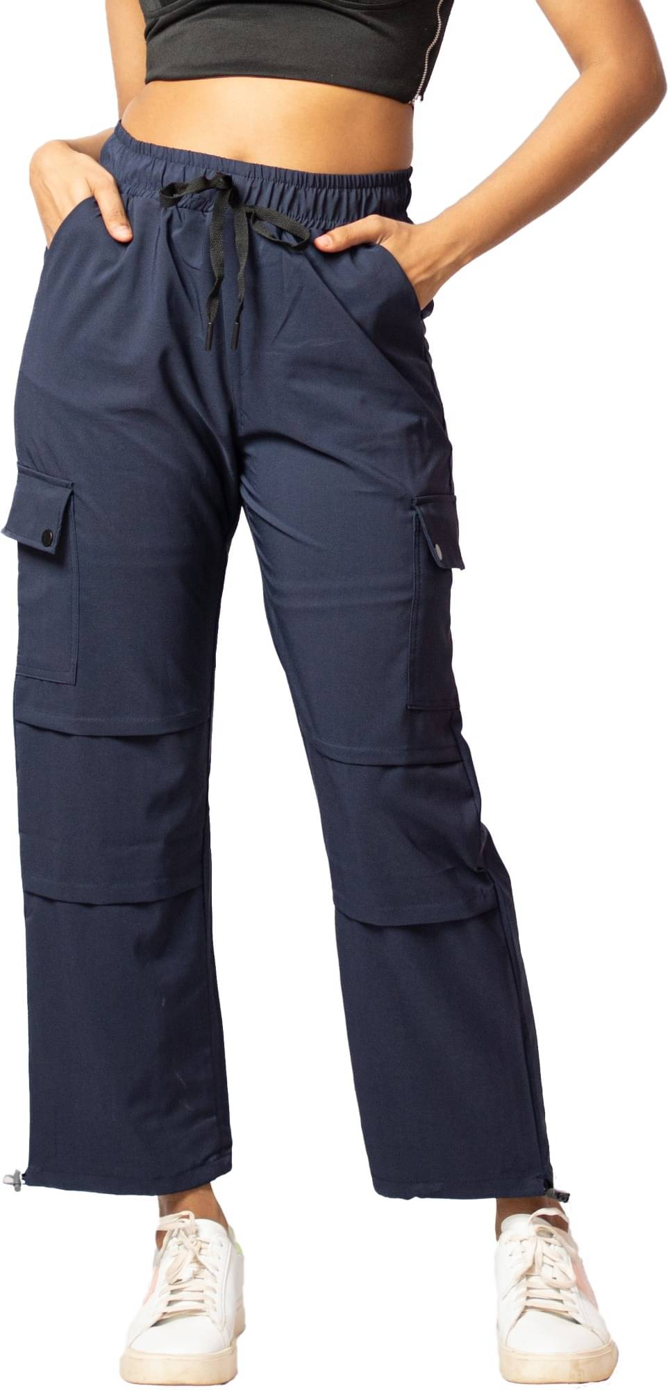     			MULTIWA Pack of 1 Polyester Regular Women's Cargo Pants ( Blue )