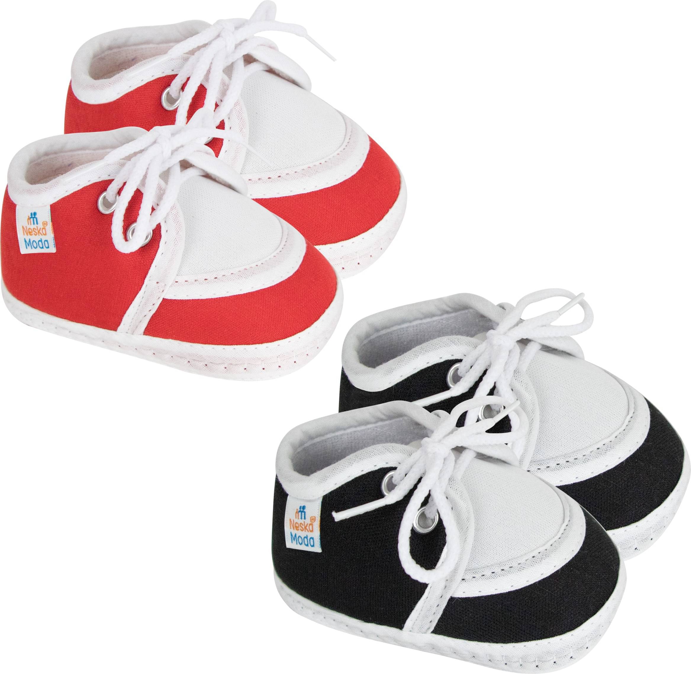     			Neska Moda - MultiColor  Booties For Baby Boy & Baby Girl 12-18 Months ( Pack of 2 )