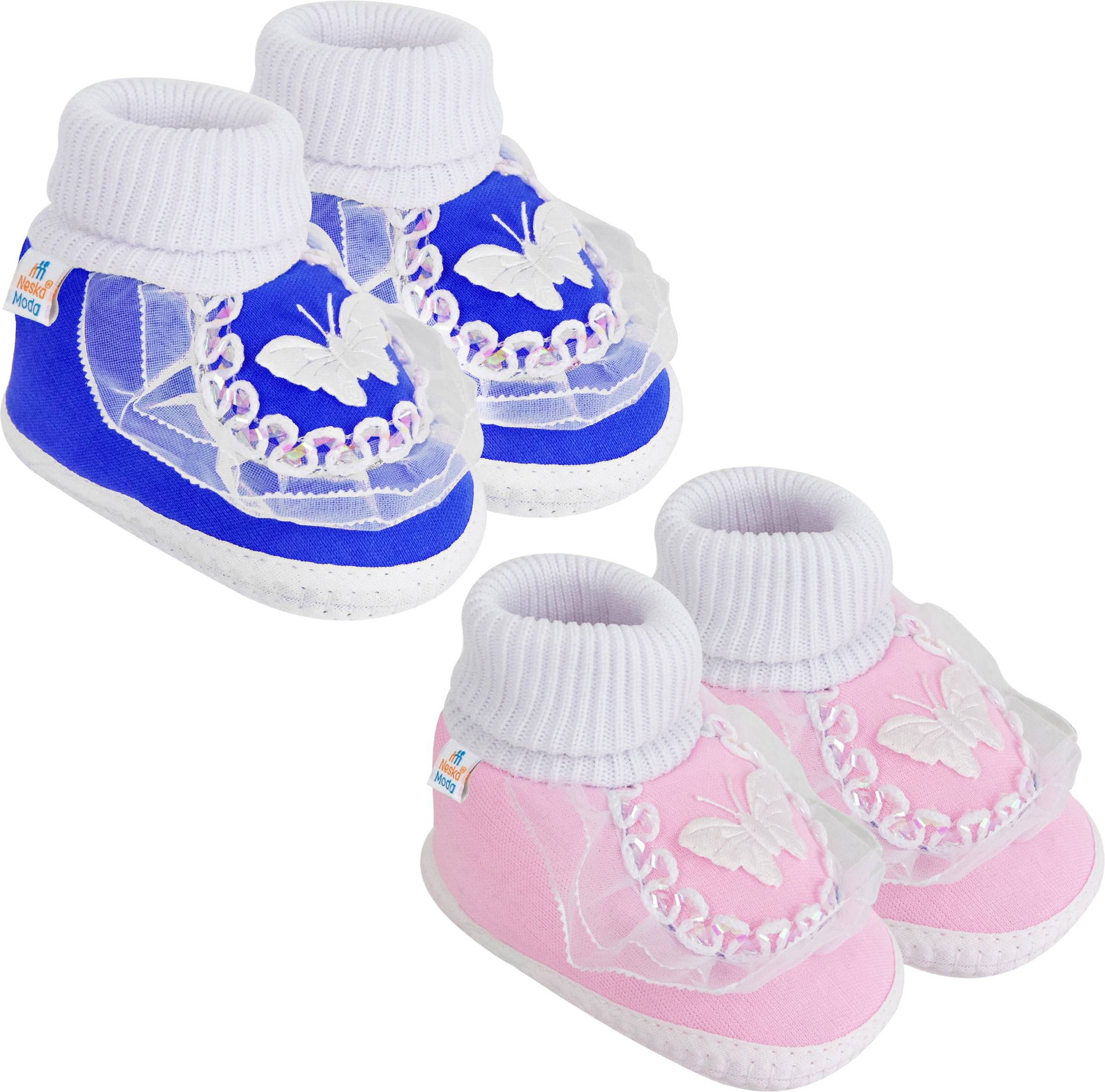     			Neska Moda - MultiColor  Booties For Baby Boy & Baby Girl 12-18 Months ( Pack of 2 )