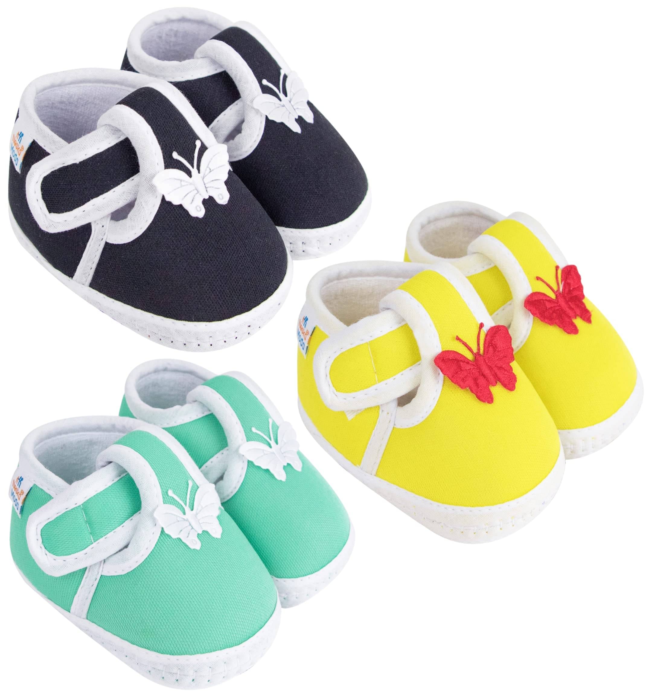     			Neska Moda - MultiColor  Booties For Baby Boy & Baby Girl 12-18 Months ( Pack of 3 )