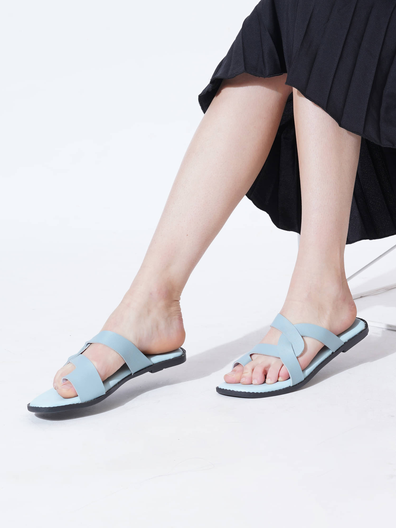     			PLANET WALK Blue Women's Flats