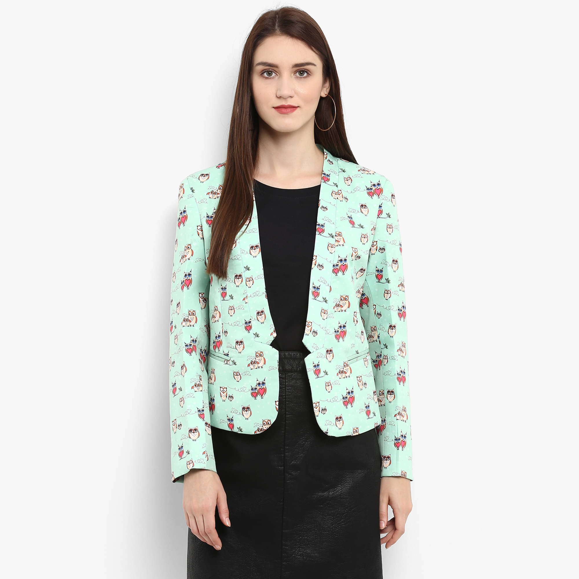     			Pannkh - Polyester Green Blazers