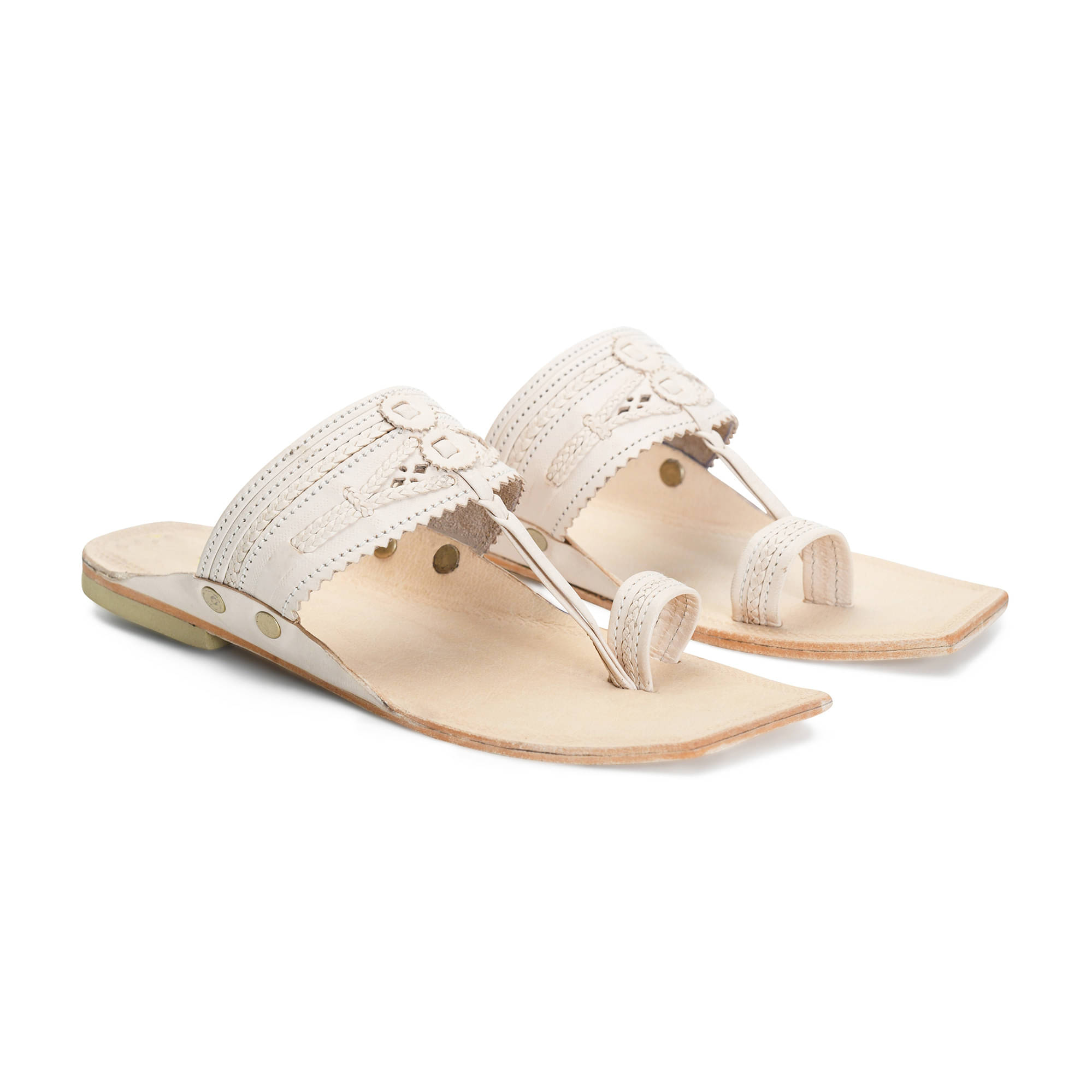     			STEPHORN Cream Men's Kolhapuris