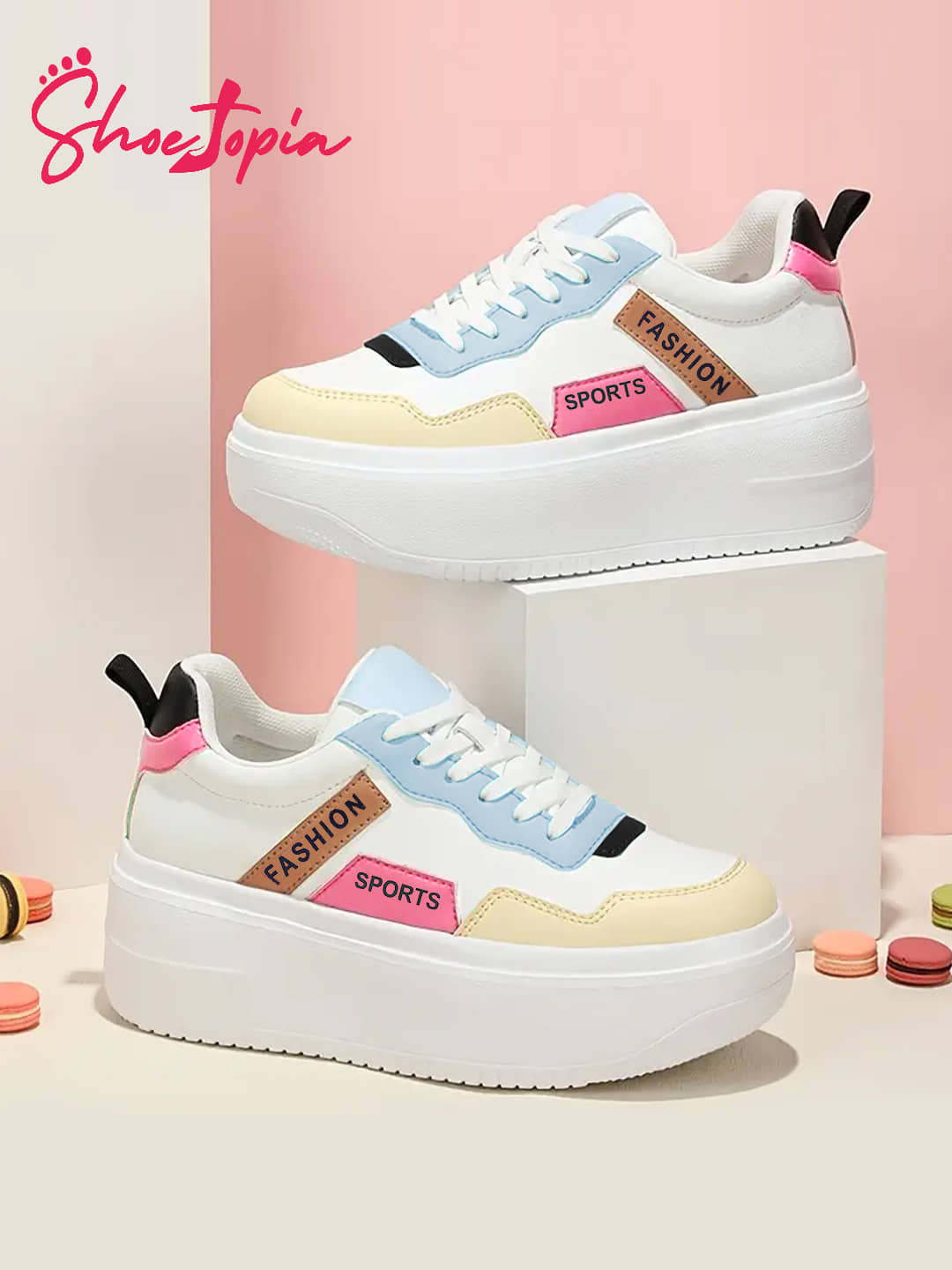 Shoetopia White Women's Sneakers - Casual Shoes | Buy online on ZillyBuy