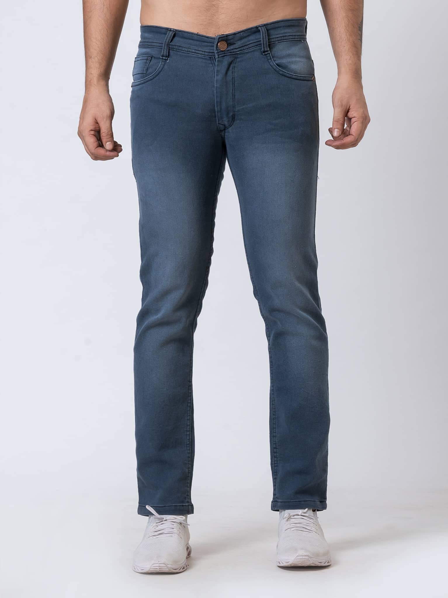 Sindon Regular Fit Dyed Men's Jeans - Navy Blue ( Pack of 1 ) - Jeans | Buy online on ZillyBuy