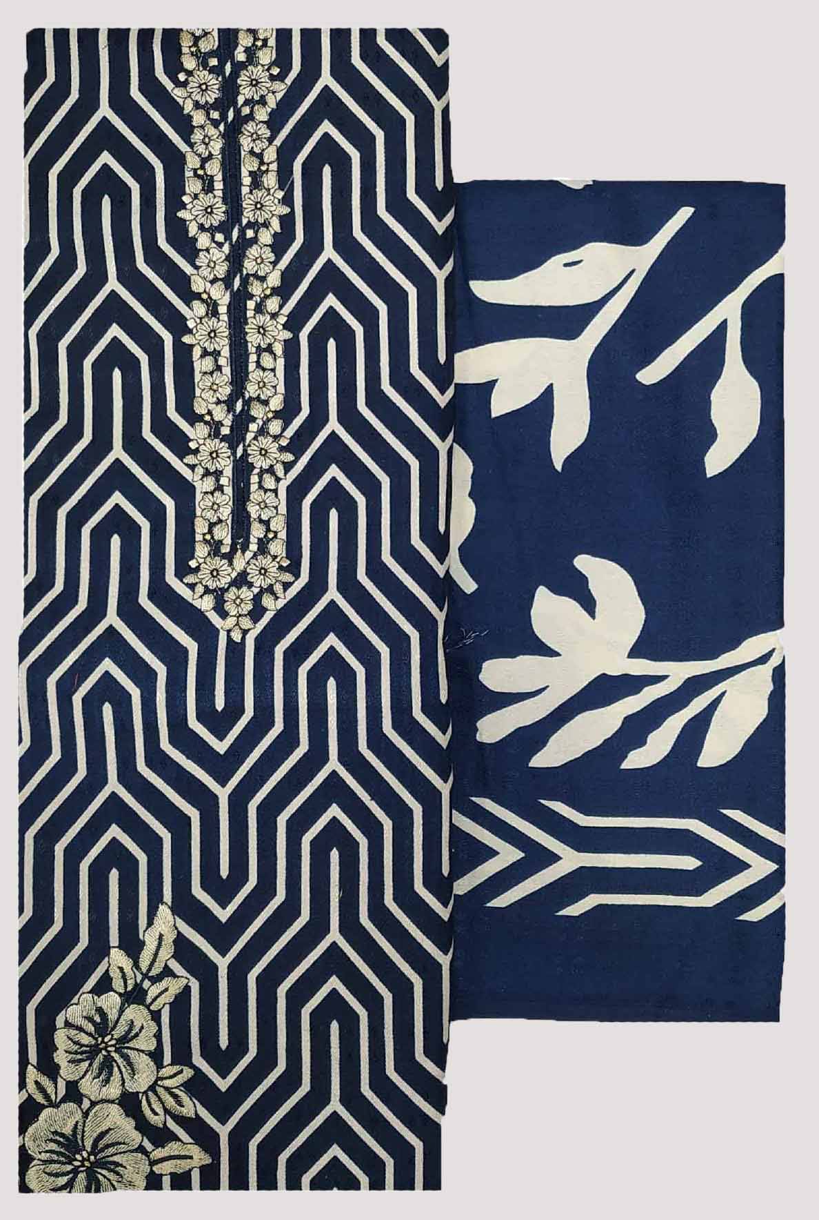 Soul Essence Unstitched Woollen Embroidered Dress Material - Navy Blue ( Pack of 1 ) Soul Essence Unstitched Woollen Embroidered Dress Material - Navy Blue ( Pack of 1 )