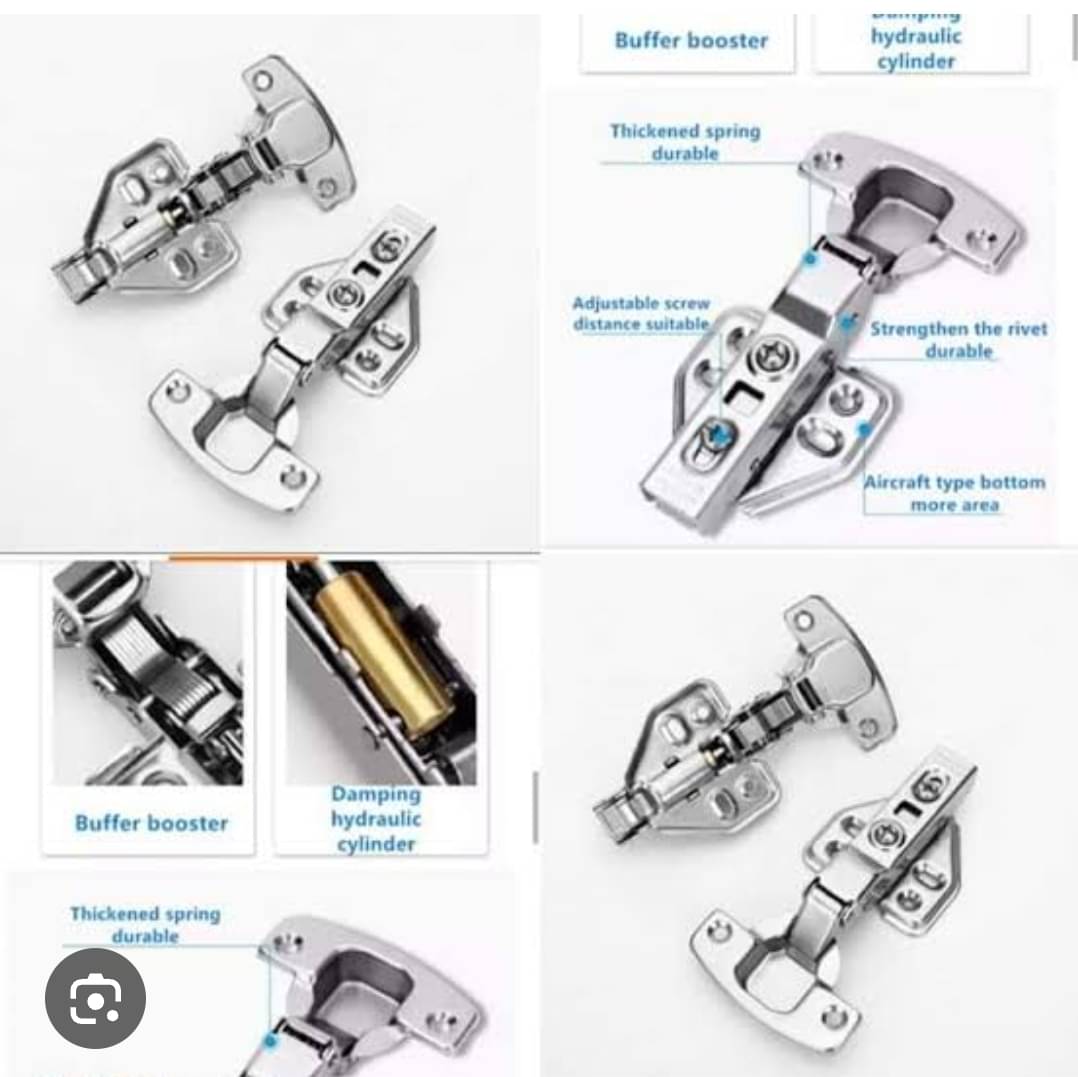 ADISON slow motion auto close hinges pack of 2 PCS,0 degree , stainless steel and heavy duty with super quality and with screws for wardrobe doors ADISON slow motion auto close hinges pack of 2 PCS,0 degree , stainless steel and heavy duty with super quality and with screws for wardrobe doors