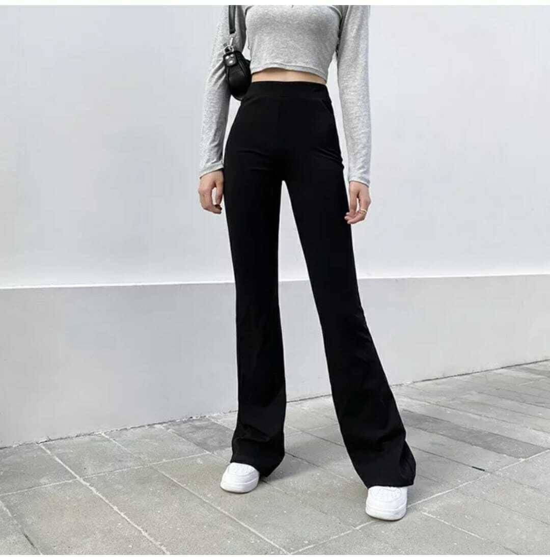     			Broadstar Pack of 1 Polyester Bootcut Women's Bootcut Pants ( Black )