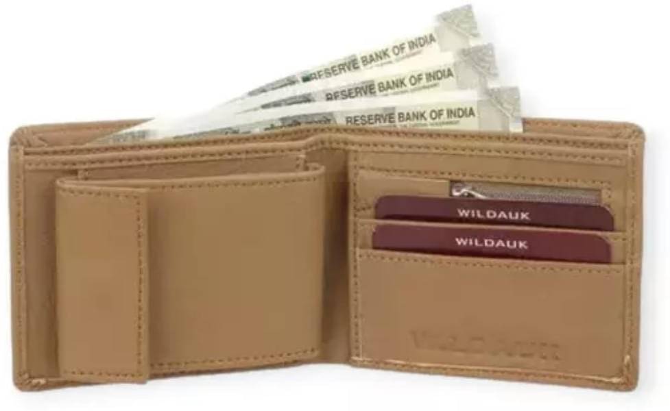     			Classic World PU Printed Men's RFID Wallet With 10 Slots For Card ( Brown , Pack of 1 )
