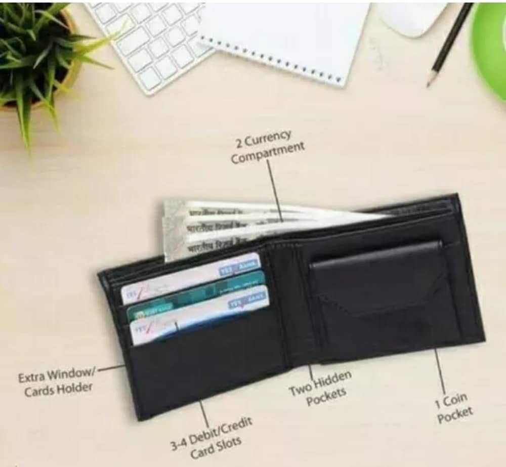 Classic World PU Printed Men's RFID Wallet With 10 Slots For Card ( Black , Pack of 1 ) - Handbags | Buy online on ZillyBuy