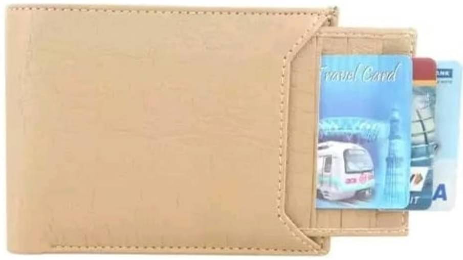     			Classic World PU Printed Men's RFID Wallet With 10 Slots For Card ( Brown , Pack of 1 )