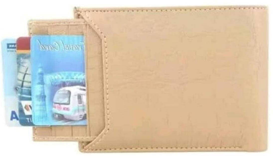     			Classic World PU Printed Men's RFID Wallet With 10 Slots For Card ( Brown , Pack of 1 )