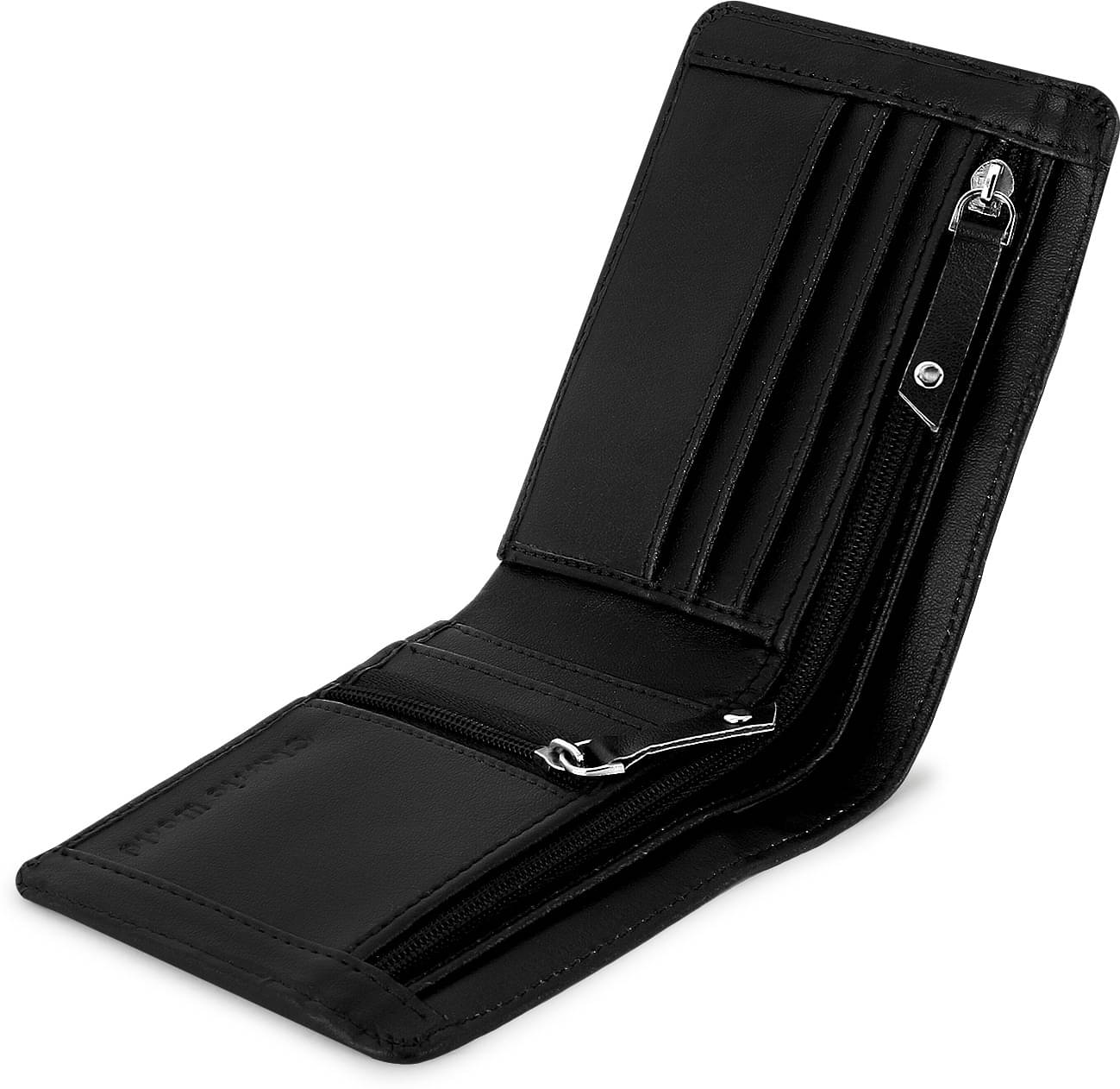     			Classic World PU Printed Men's RFID Wallet With 5 Slots For Card ( Black , Pack of 1 )