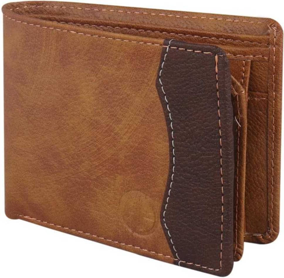 Classic World PU Printed Men's RFID Wallet With 7 Slots For Card ( Tan , Pack of 1 ) - Handbags | Buy online on ZillyBuy