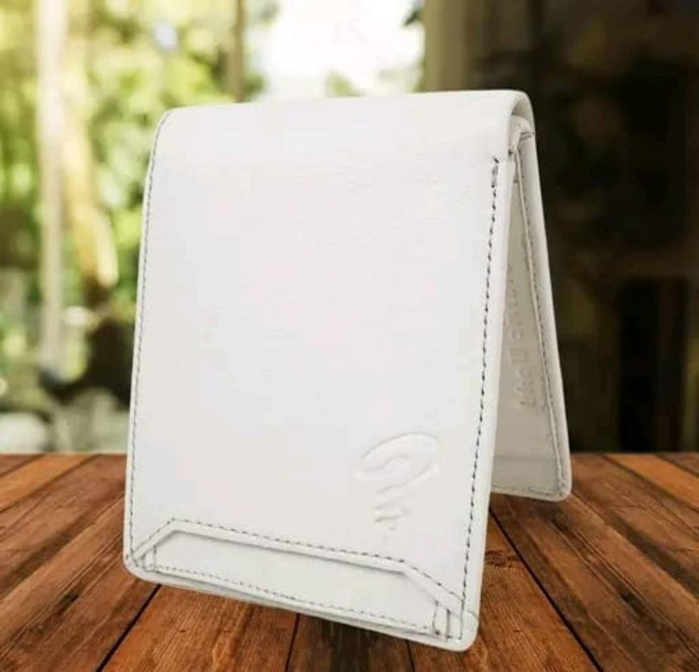     			Classic World PU Printed Men's RFID Wallet With 10 Slots For Card ( White , Pack of 1 )