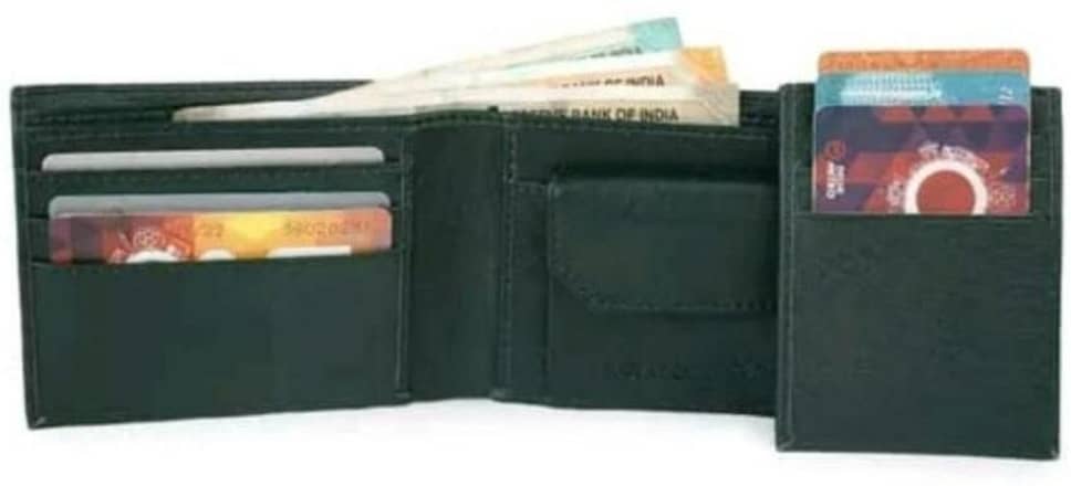 Classic World PU Printed Men's RFID Wallet With 10 Slots For Card ( Green , Pack of 1 ) - Handbags | Buy online on ZillyBuy