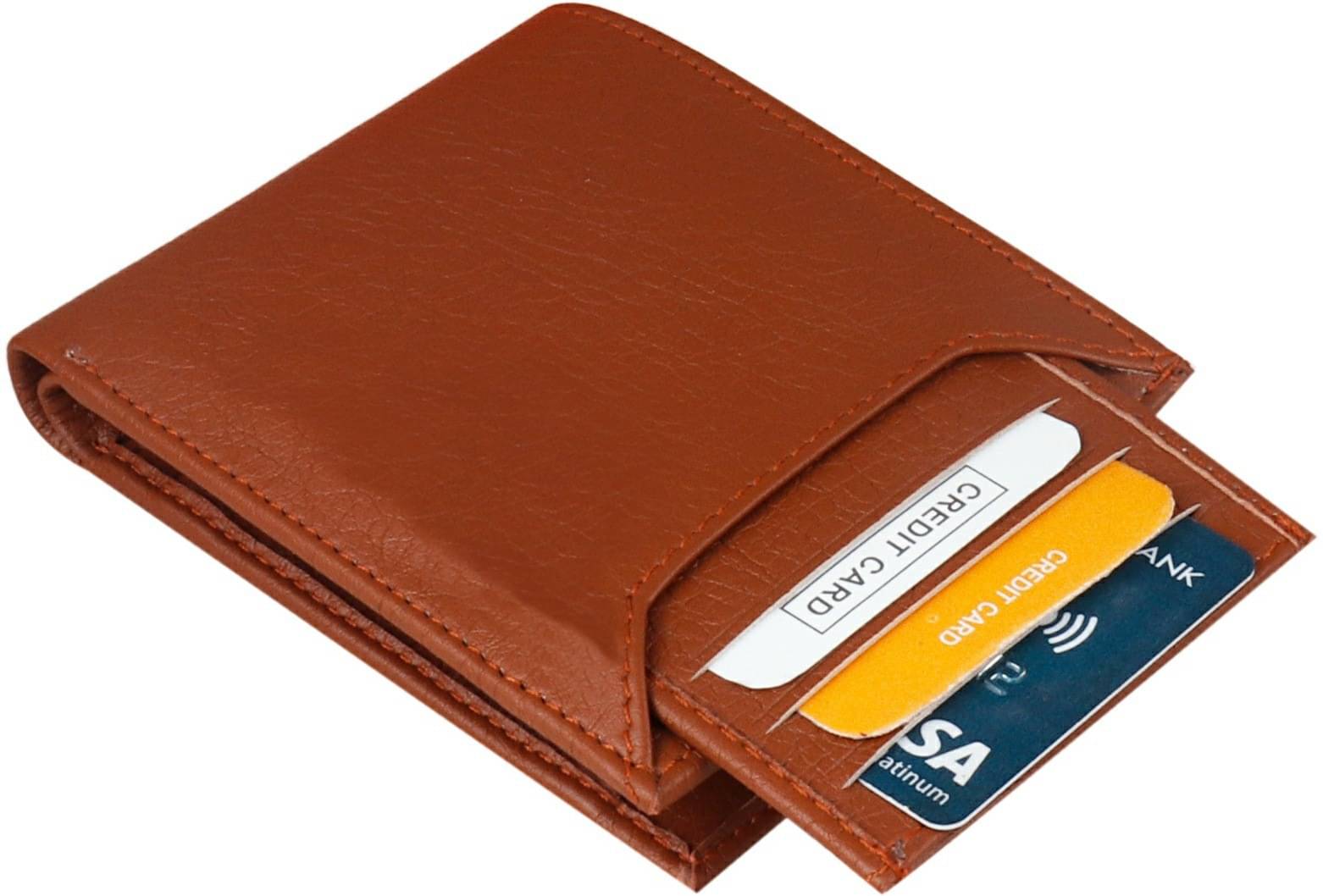     			Classic World PU Printed Men's RFID Wallet With 10 Slots For Card ( Gold , Pack of 1 )