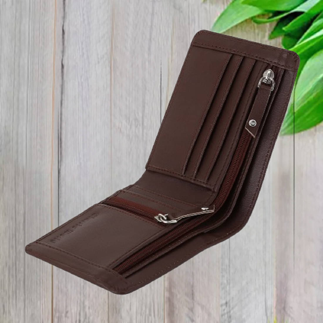     			Classic World PU Printed Men's RFID Wallet With 5 Slots For Card ( Maroon , Pack of 1 )