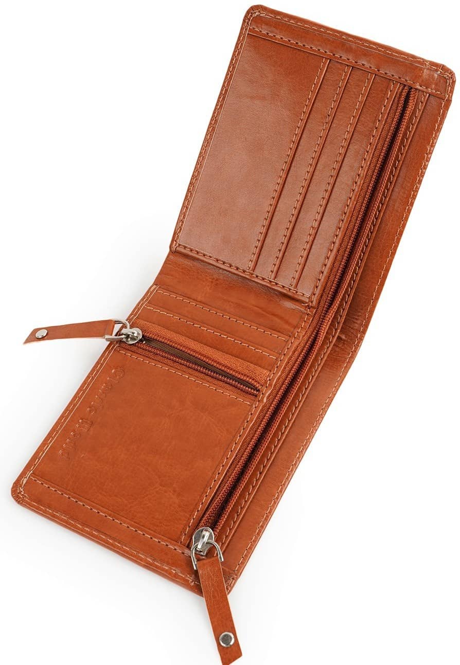 Classic World PU Printed Men's RFID Wallet With 6 Slots For Card ( Tan , Pack of 1 ) - Handbags | Buy online on ZillyBuy