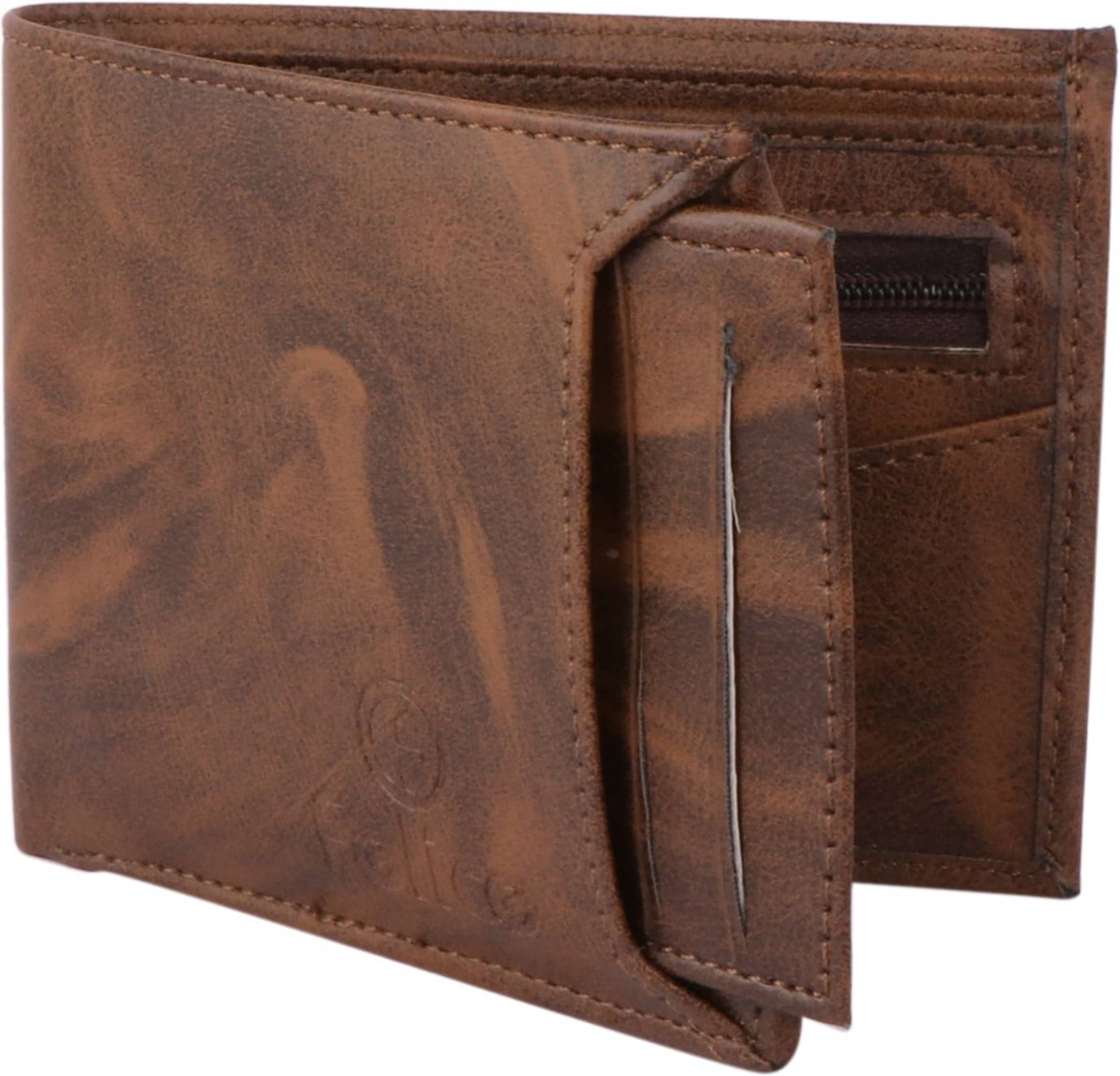     			Classic World PU Self Design Men's RFID Wallet With 3 Slots For Card ( White , Pack of 1 )