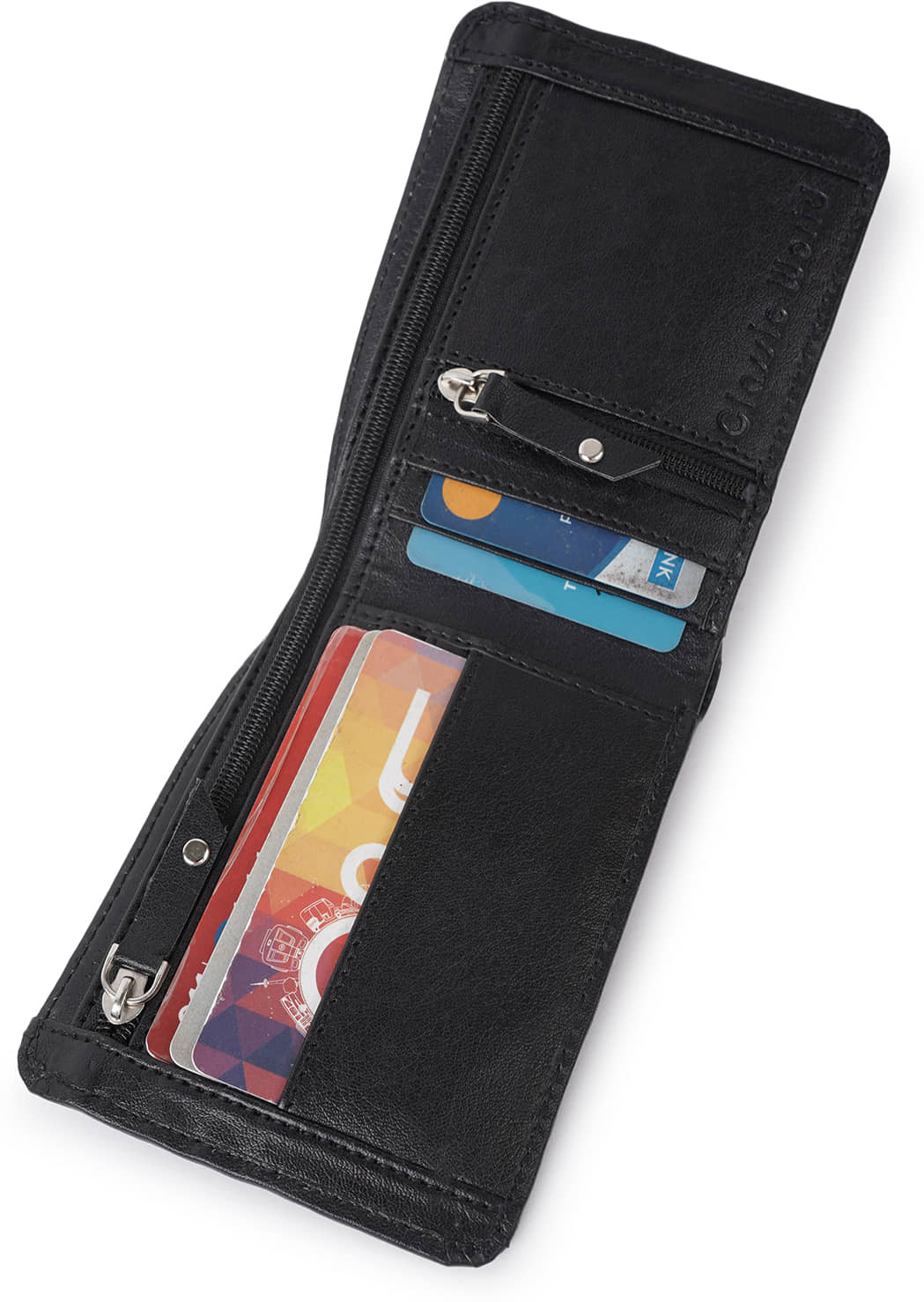 Classic World PU Self Design Men's RFID Wallet With 6 Slots For Card ( Black , Pack of 1 ) - Handbags | Buy online on ZillyBuy